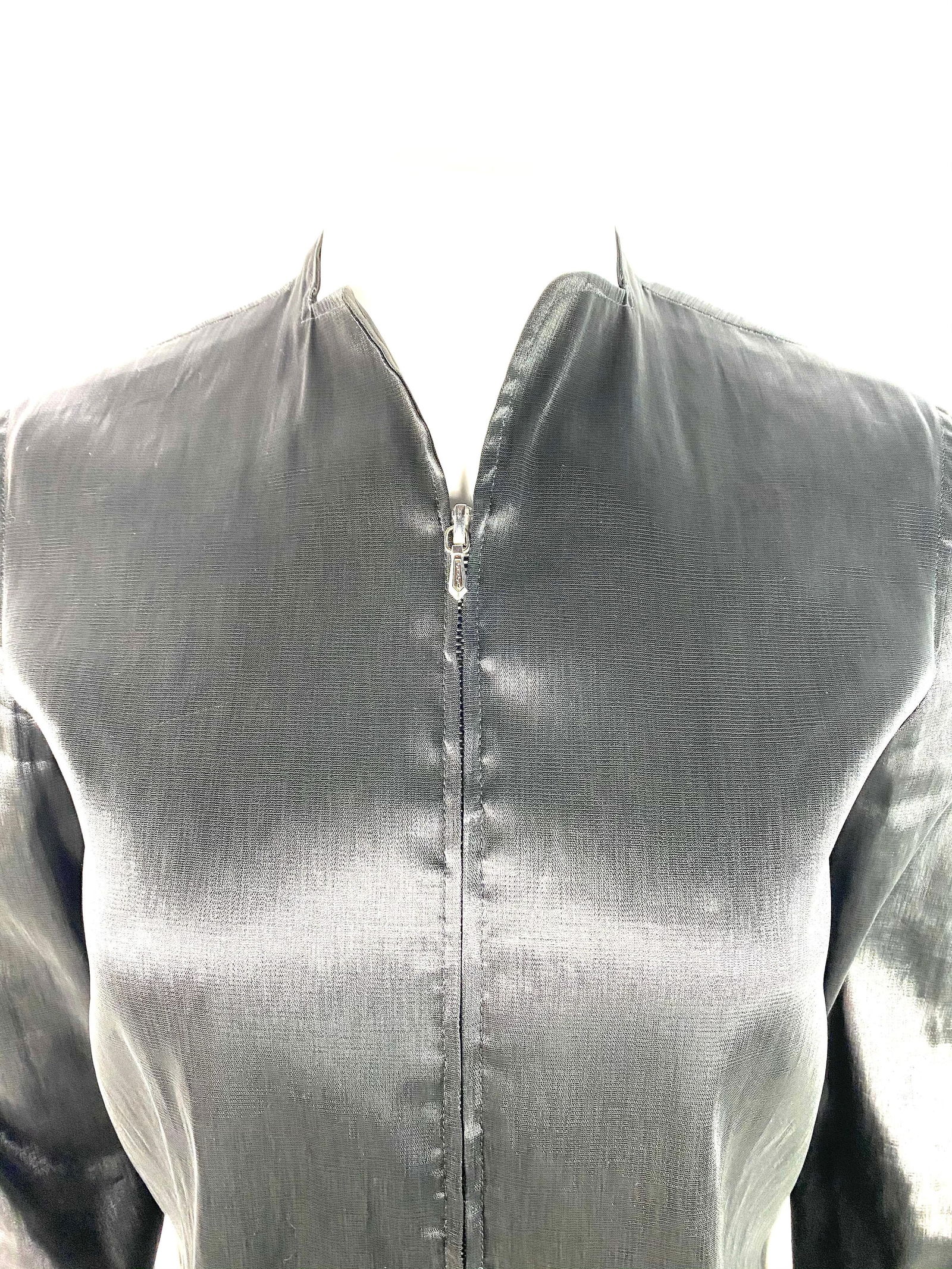 Jil Sander Black Long Sleeves Top Jacket, Size 34 - 8