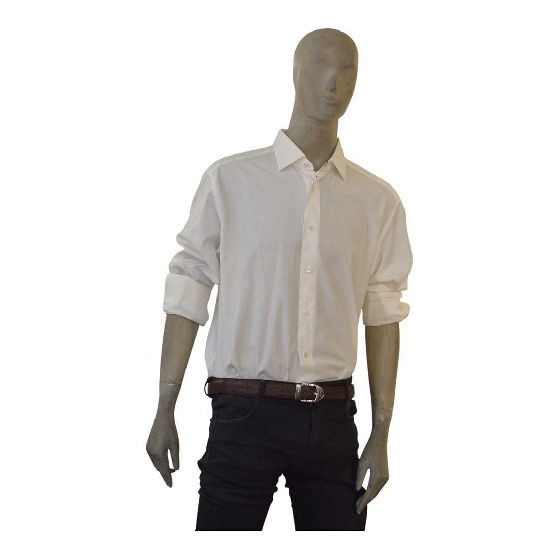 Louis Vuitton Black Damier Graphite Canvas Ace Belt Men's orange trim sz 100/40 - 11