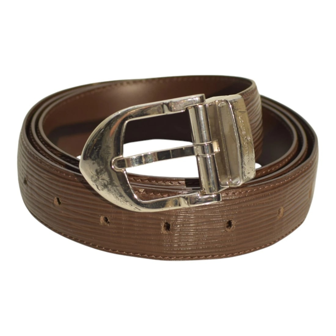 Louis Vuitton Black Damier Graphite Canvas Ace Belt Men's orange trim sz 100/40: Title:Louis Vuitton Black Damier Graphite Canvas Ace Belt Men's orange trim sz 100/40Description:Cardon Argentina Brown Men's Leather Belt with Brass Tone Buckle size 120 Louis Vuitton Black Damier