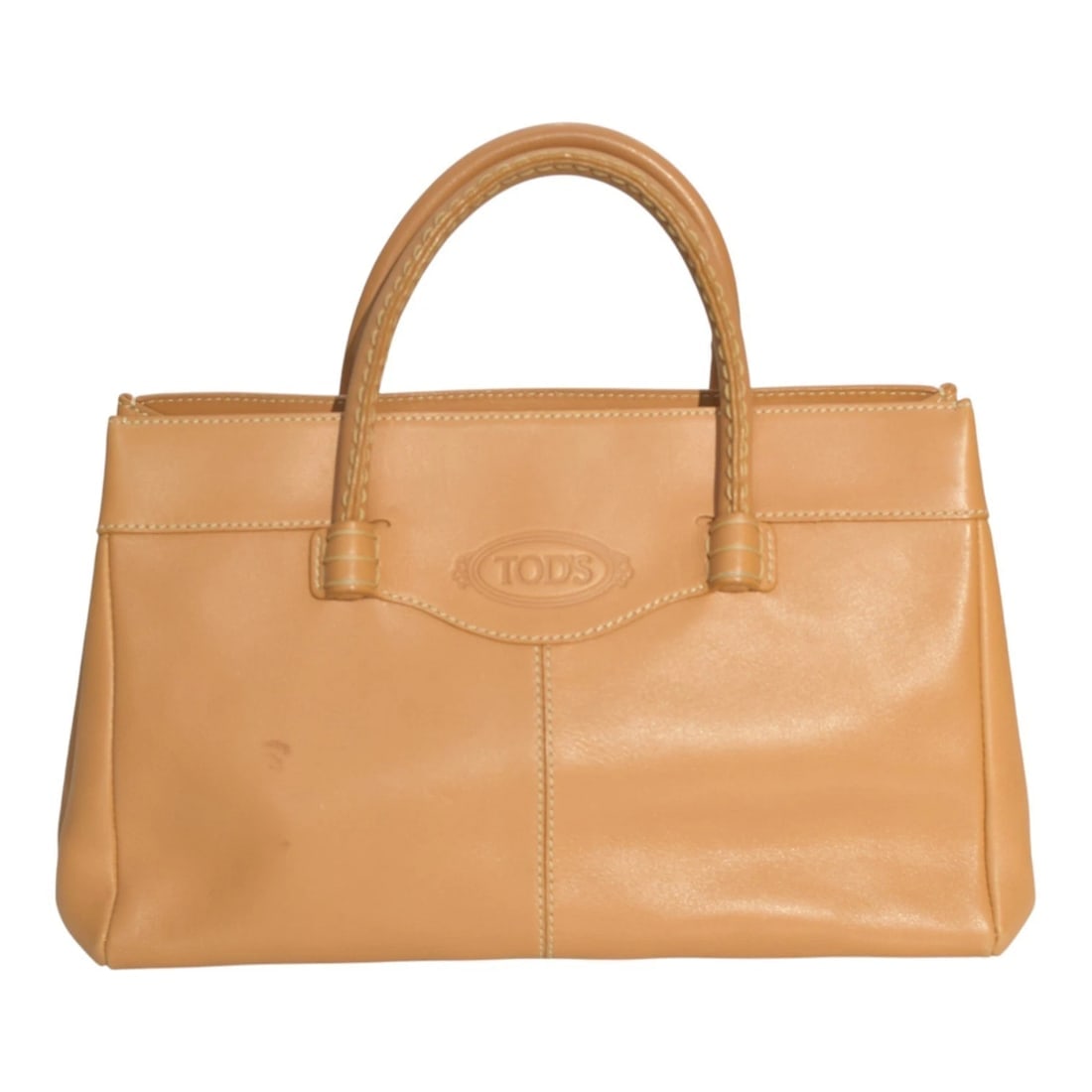 Tod's Caramel Leather Contrast stitching Top Handle Shoulder bag Handbag: Title:Tod's Caramel Leather Contrast stitching Top Handle Shoulder bag HandbagDescription:Tod's Caramel Leather Contrast stitching Top Handle Shoulder bag Handbag And here's a chic and practical