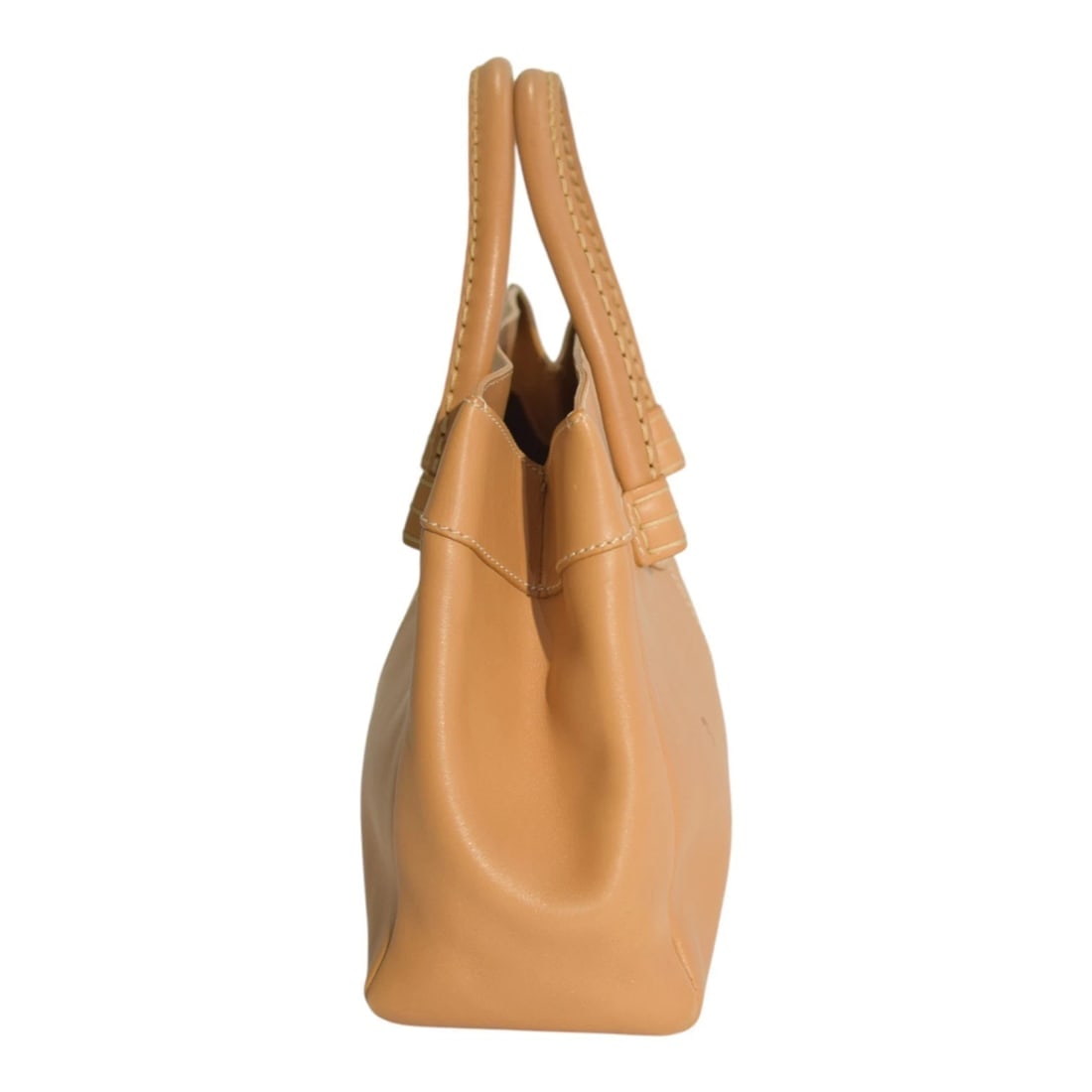 Tod's Caramel Leather Contrast stitching Top Handle Shoulder bag Handbag - 3