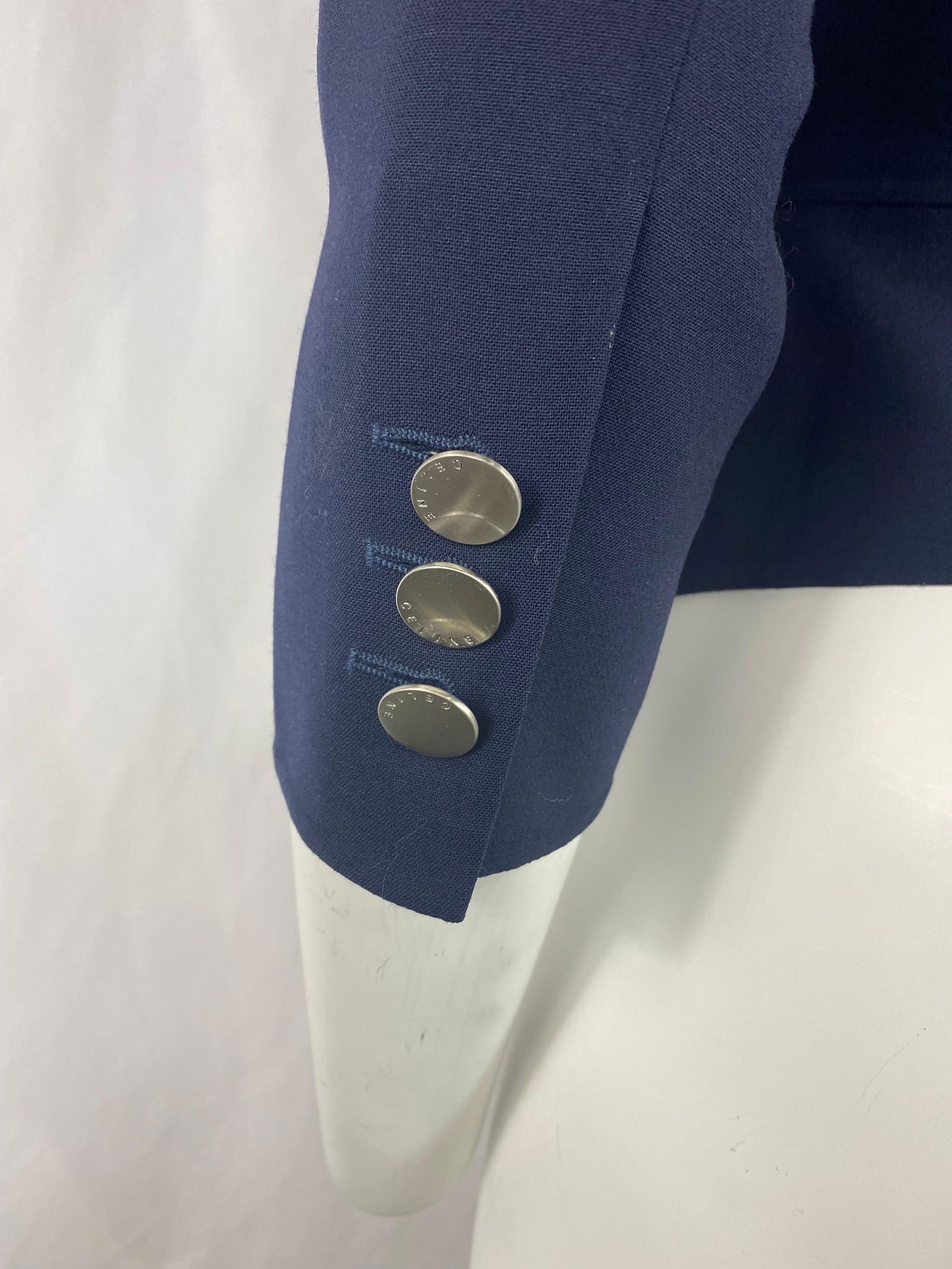 Celine Navy Blazer Jacket, Size 36 - 10
