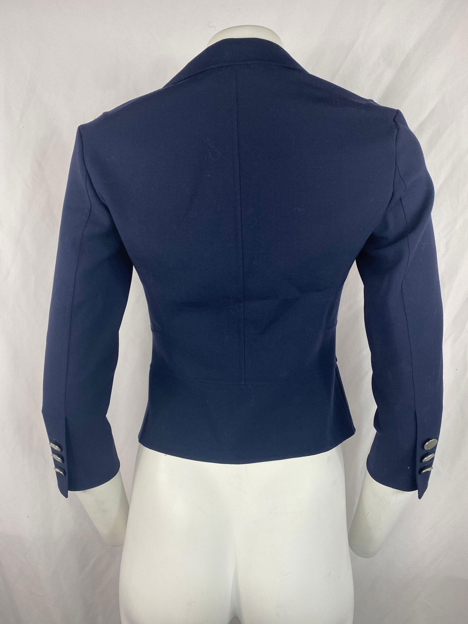 Celine Navy Blazer Jacket, Size 36 - 5