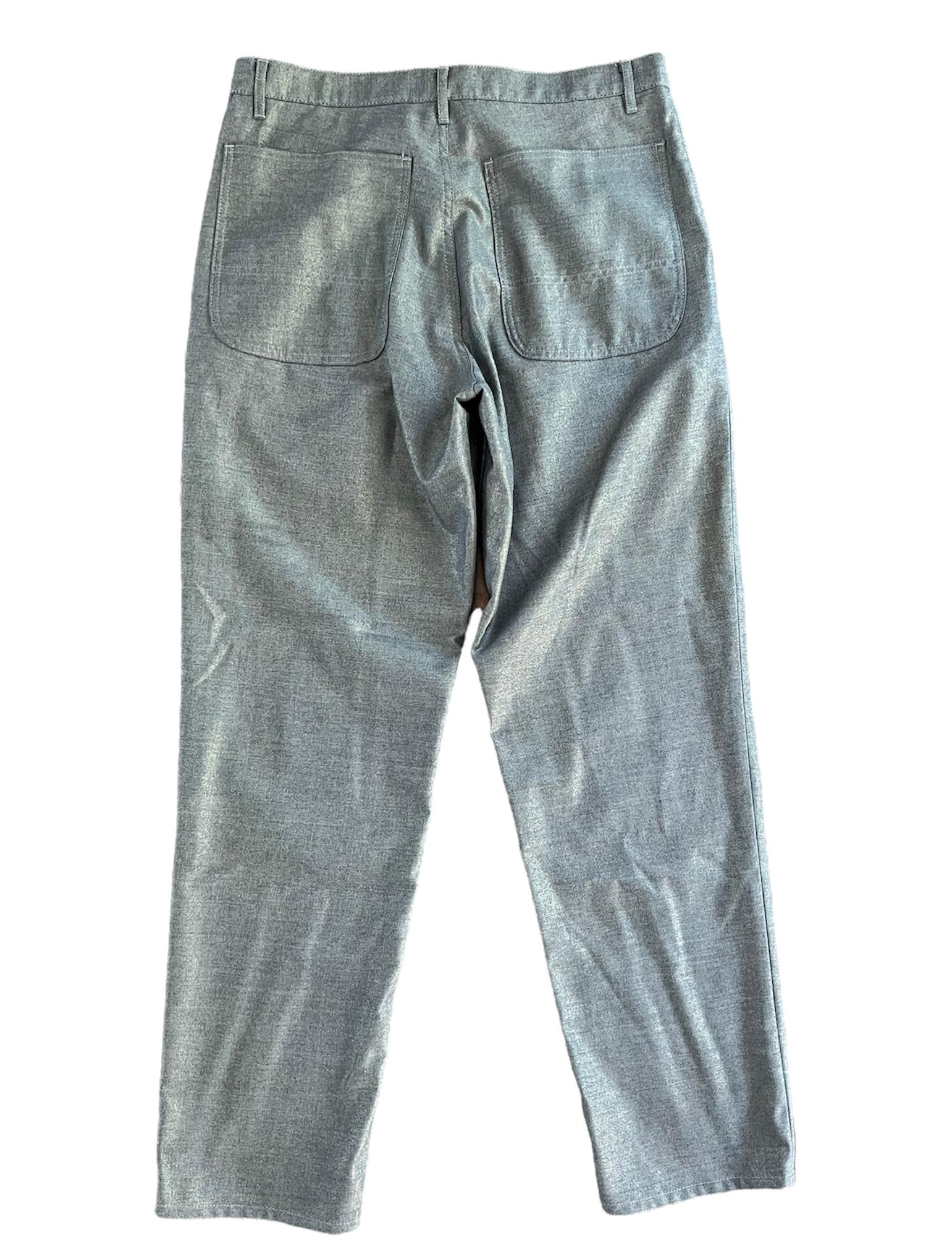 Comme des Garçons Grey Wool Trousers Pants, Size Medium - 11