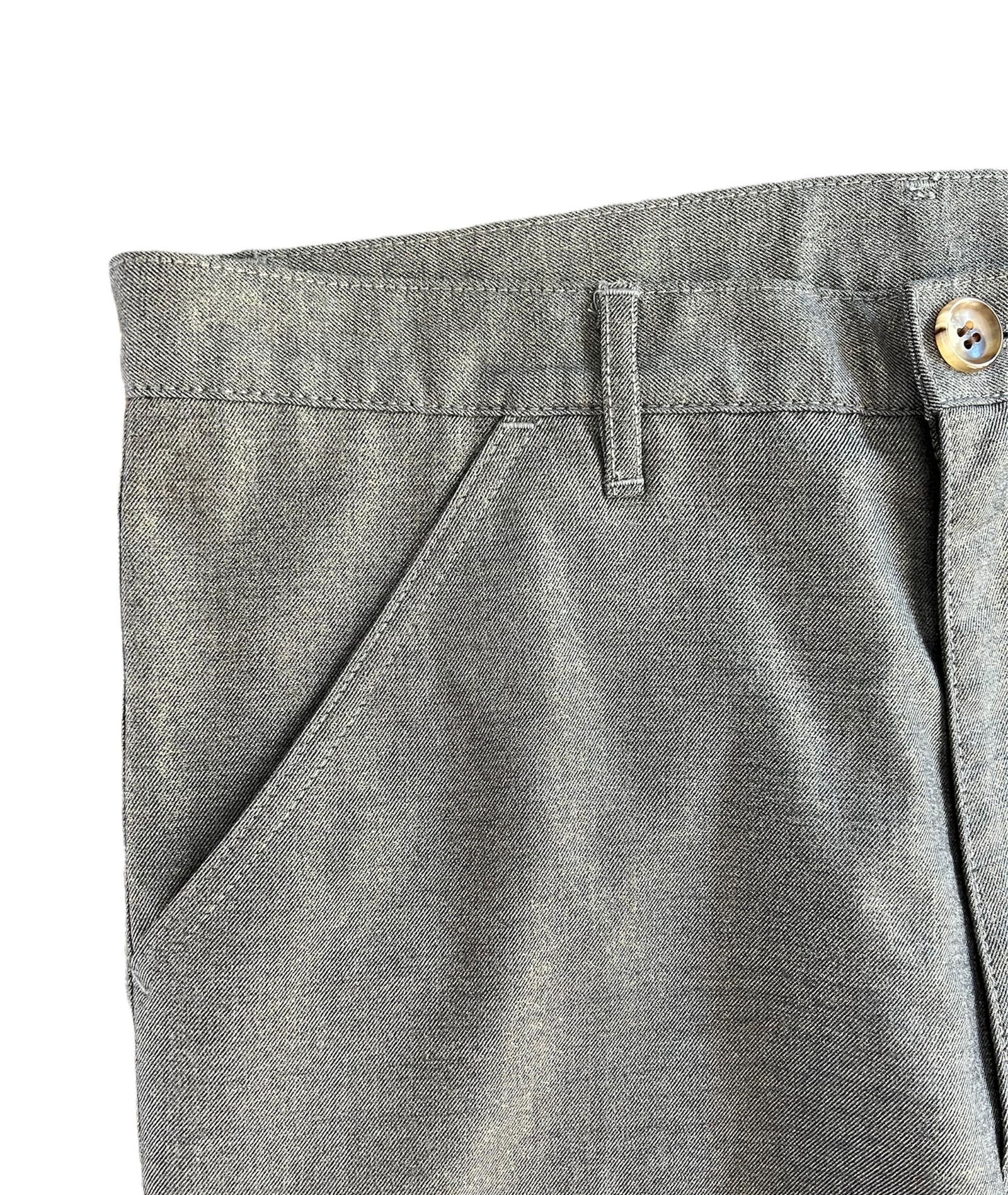 Comme des Garçons Grey Wool Trousers Pants, Size Medium - 8