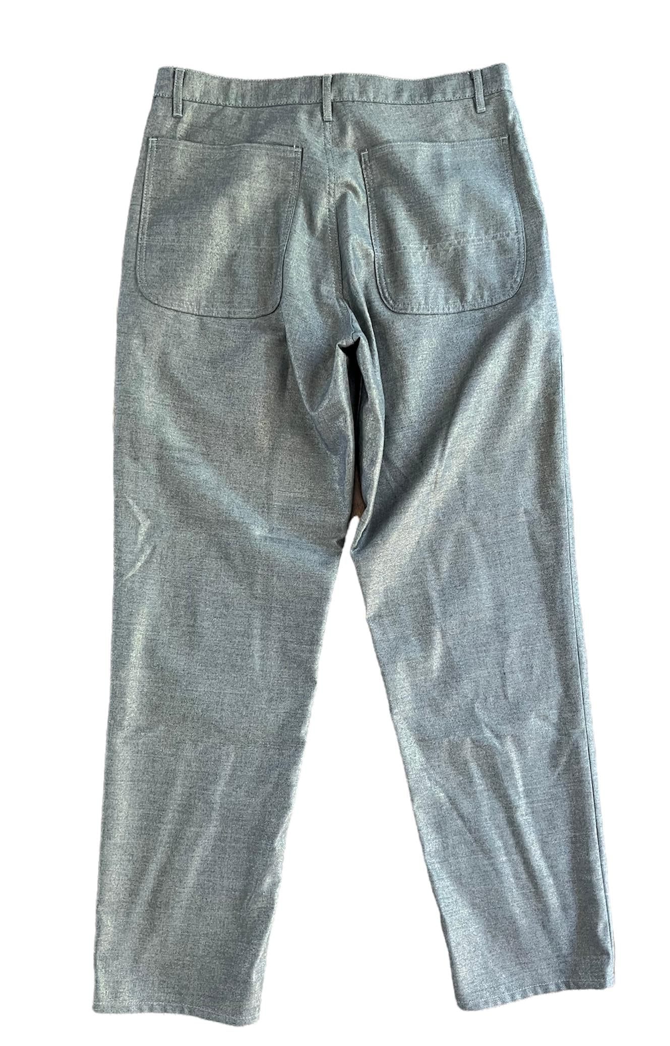 Comme des Garçons Grey Wool Trousers Pants, Size Medium - 9