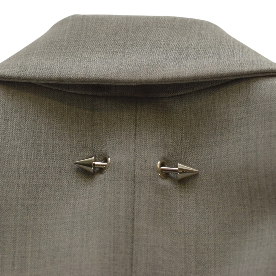 Patrizia Pepe Grey Virgin Wool Blazer & Pants Suit – Italian Designer, Size 44 - 11