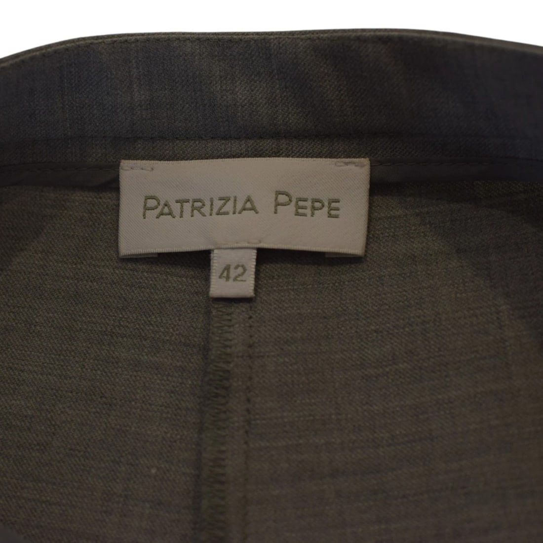 Patrizia Pepe Grey Virgin Wool Blazer & Pants Suit – Italian Designer, Size 44 - 14