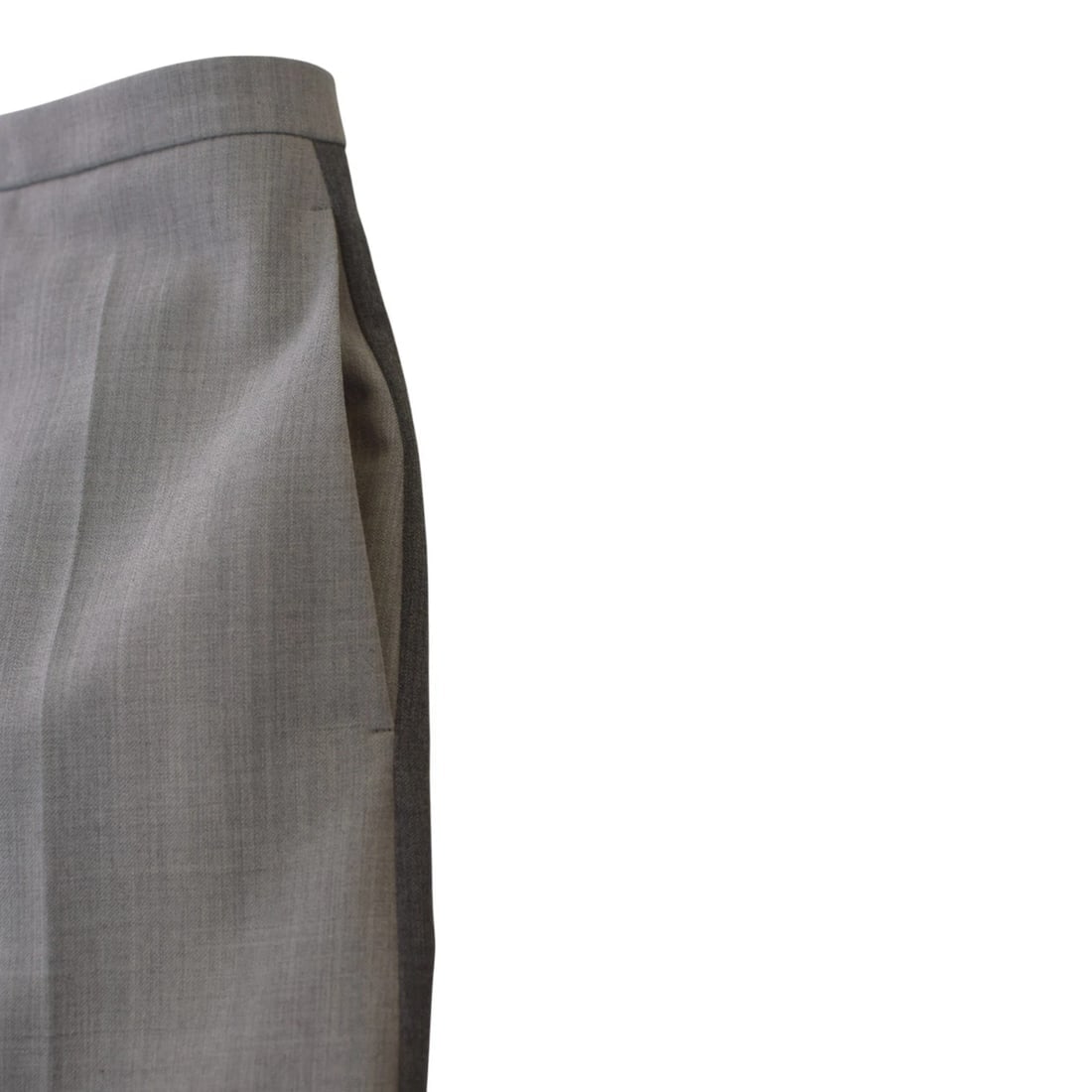 Patrizia Pepe Grey Virgin Wool Blazer & Pants Suit – Italian Designer, Size 44 - 17