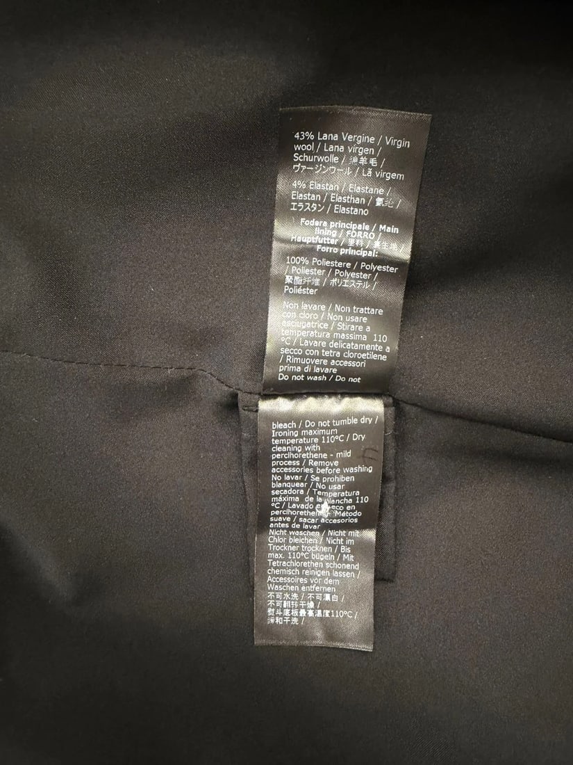Patrizia Pepe Grey Virgin Wool Blazer & Pants Suit – Italian Designer, Size 44 - 20