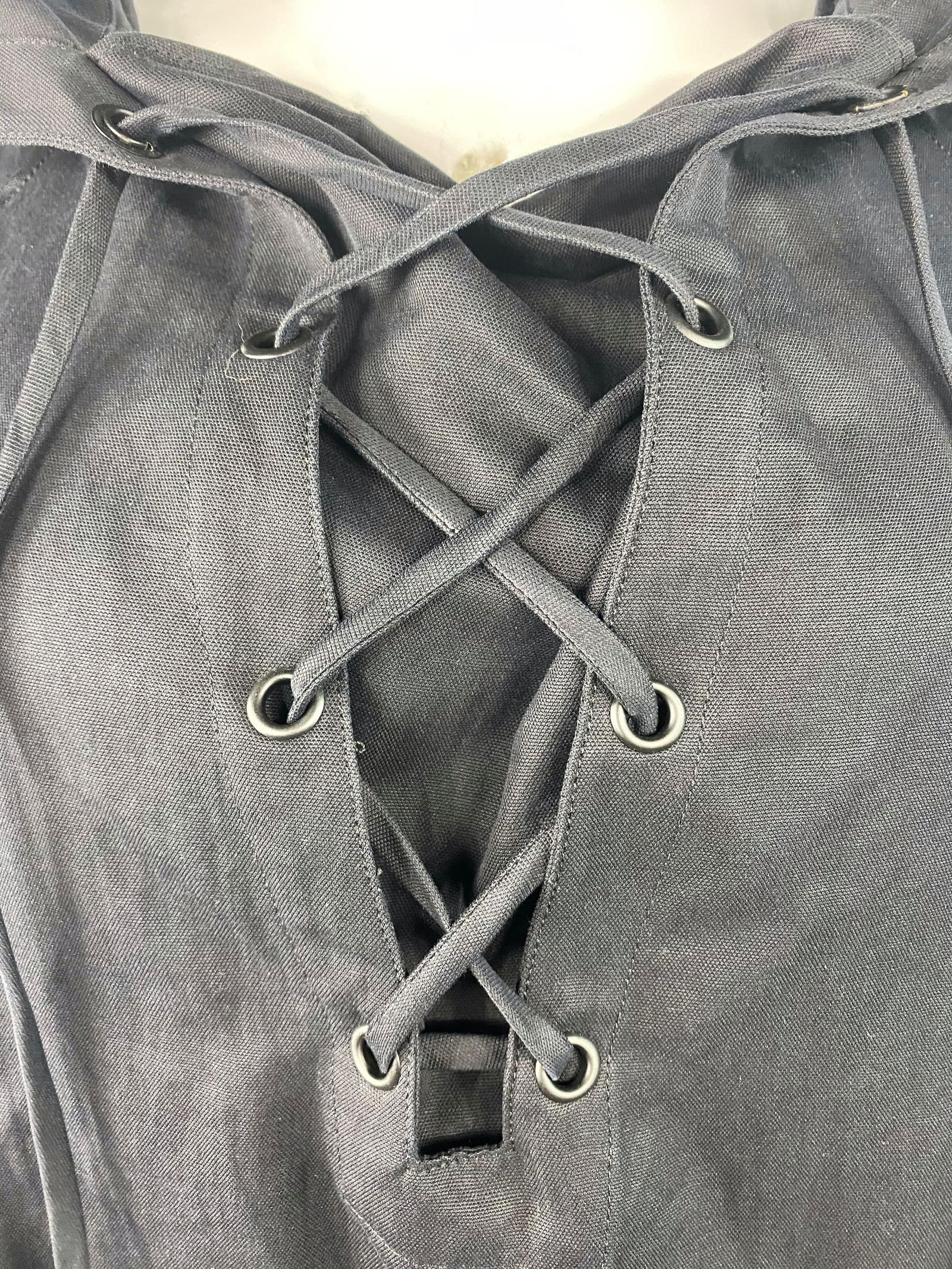 Nili Lotan Black Cotton Top, Size Medium - 9