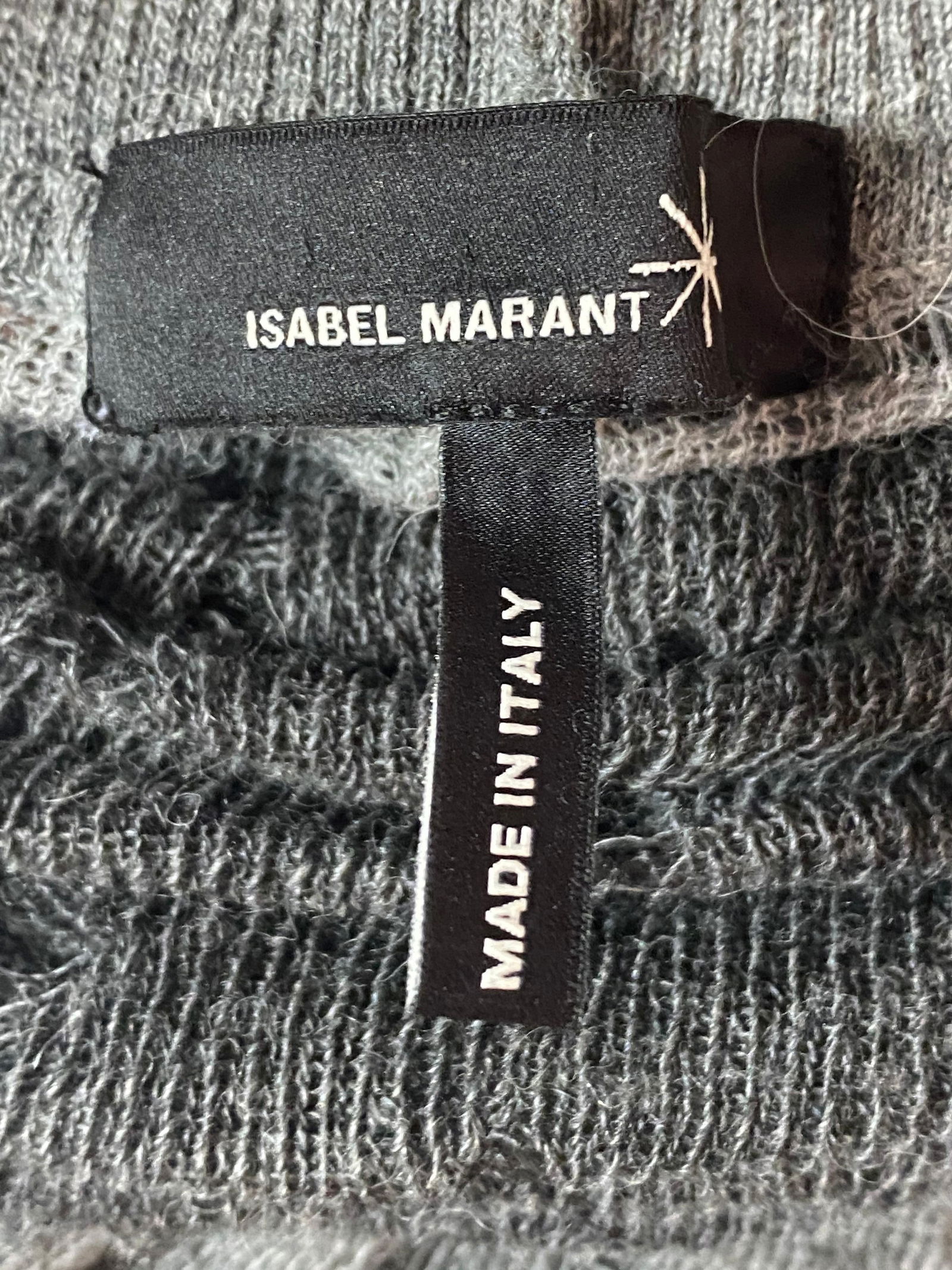 Isabel Marant Grey Distressed Long Sweater - 4