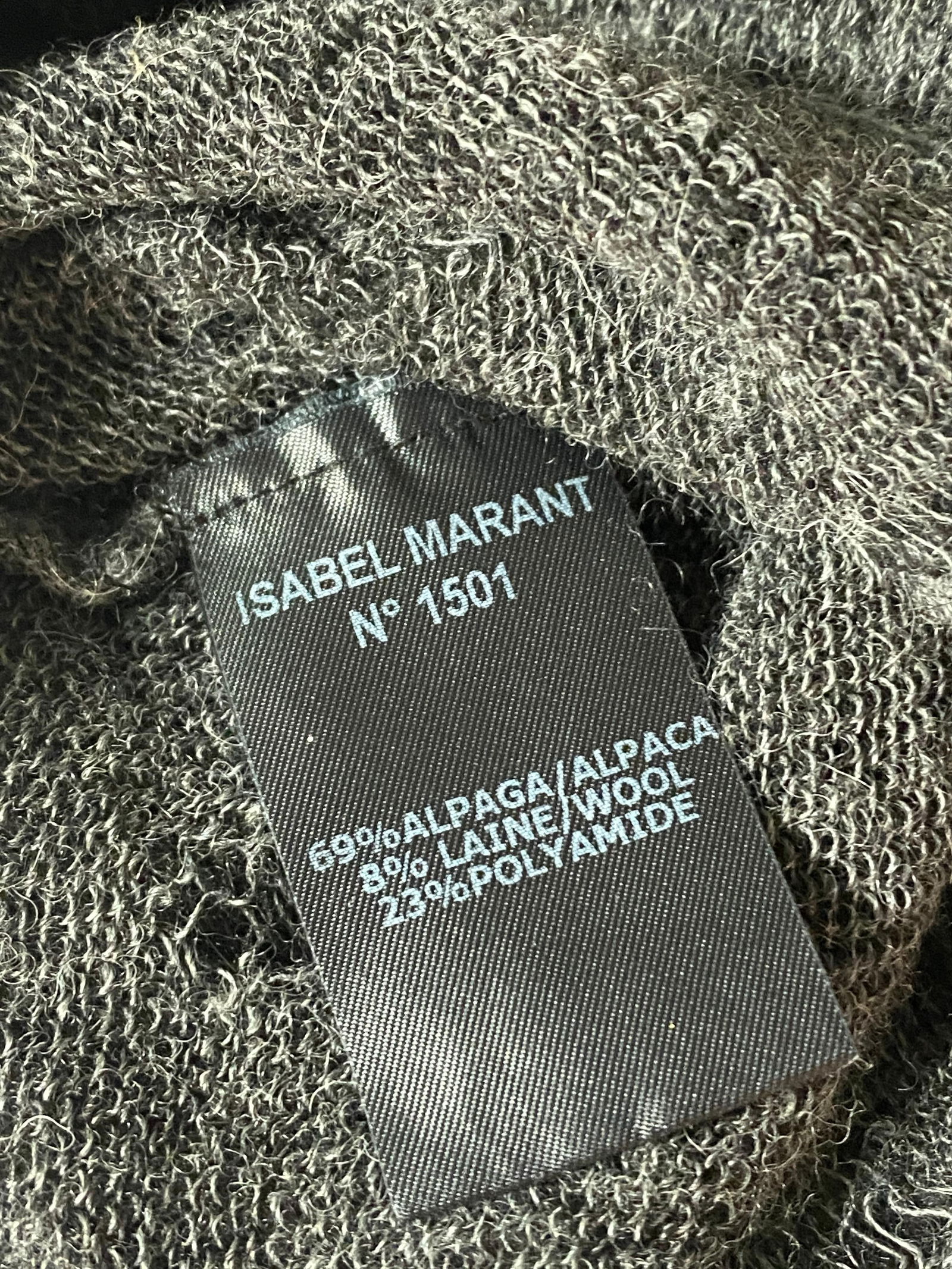 Isabel Marant Grey Distressed Long Sweater - 5