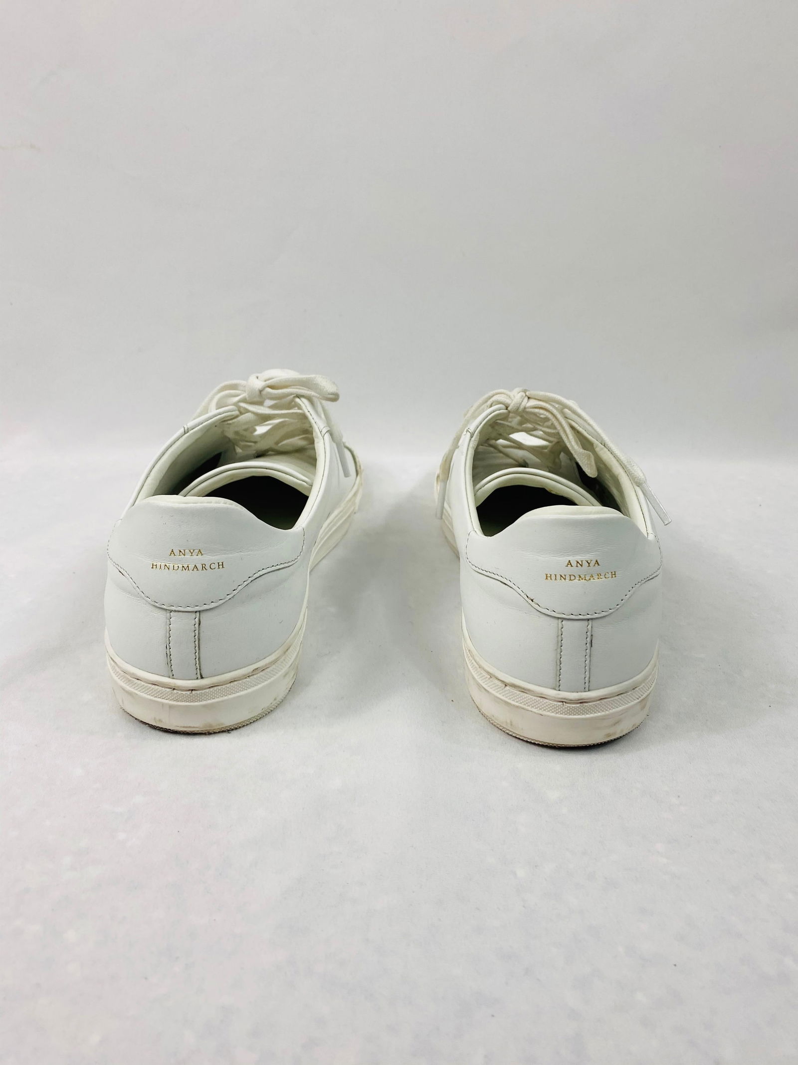 Anya Hindmarch White Leather Sneakers Size 39 - 10