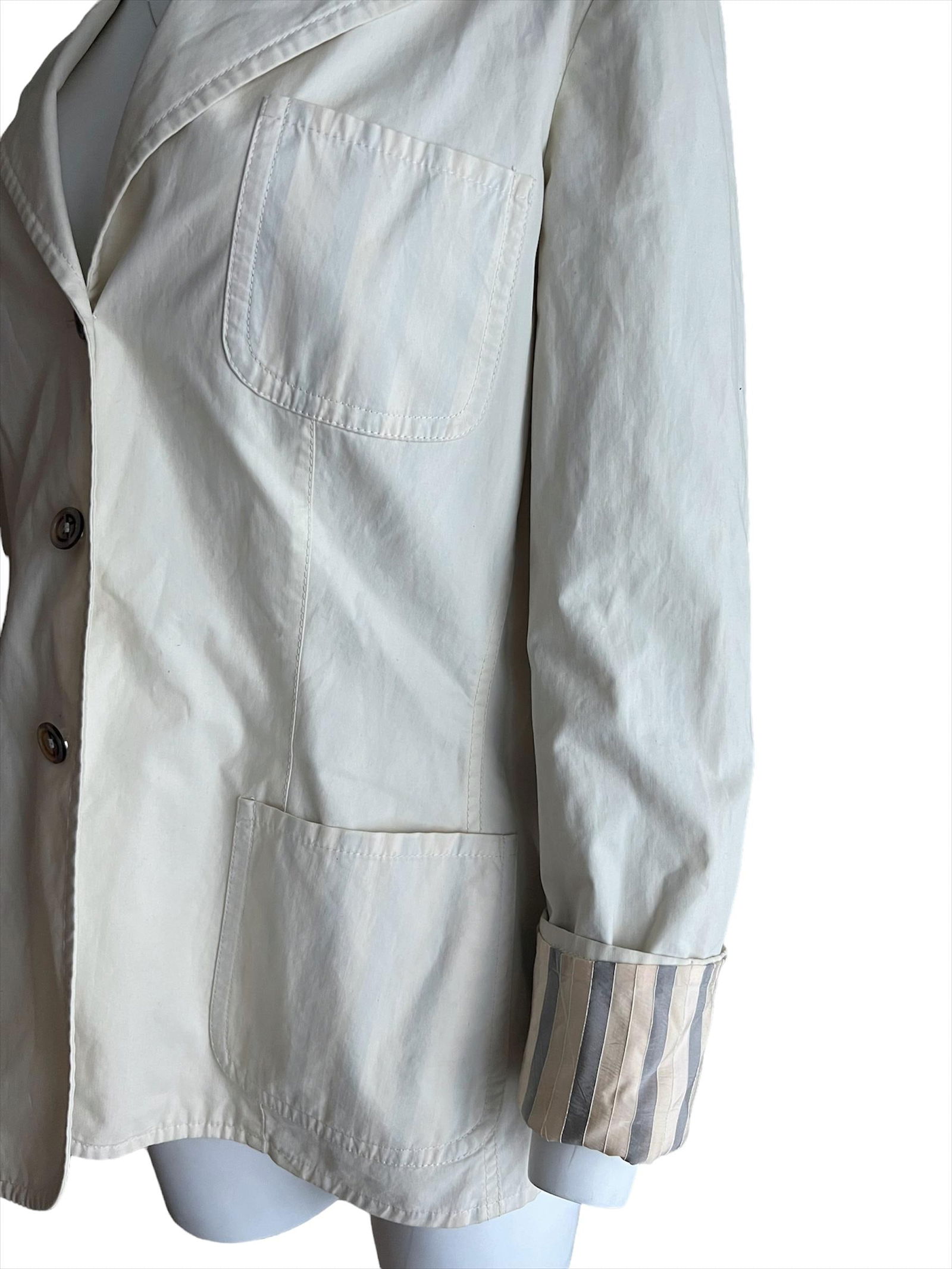 Giorgio Armani Cream Blazer Jacket - 20