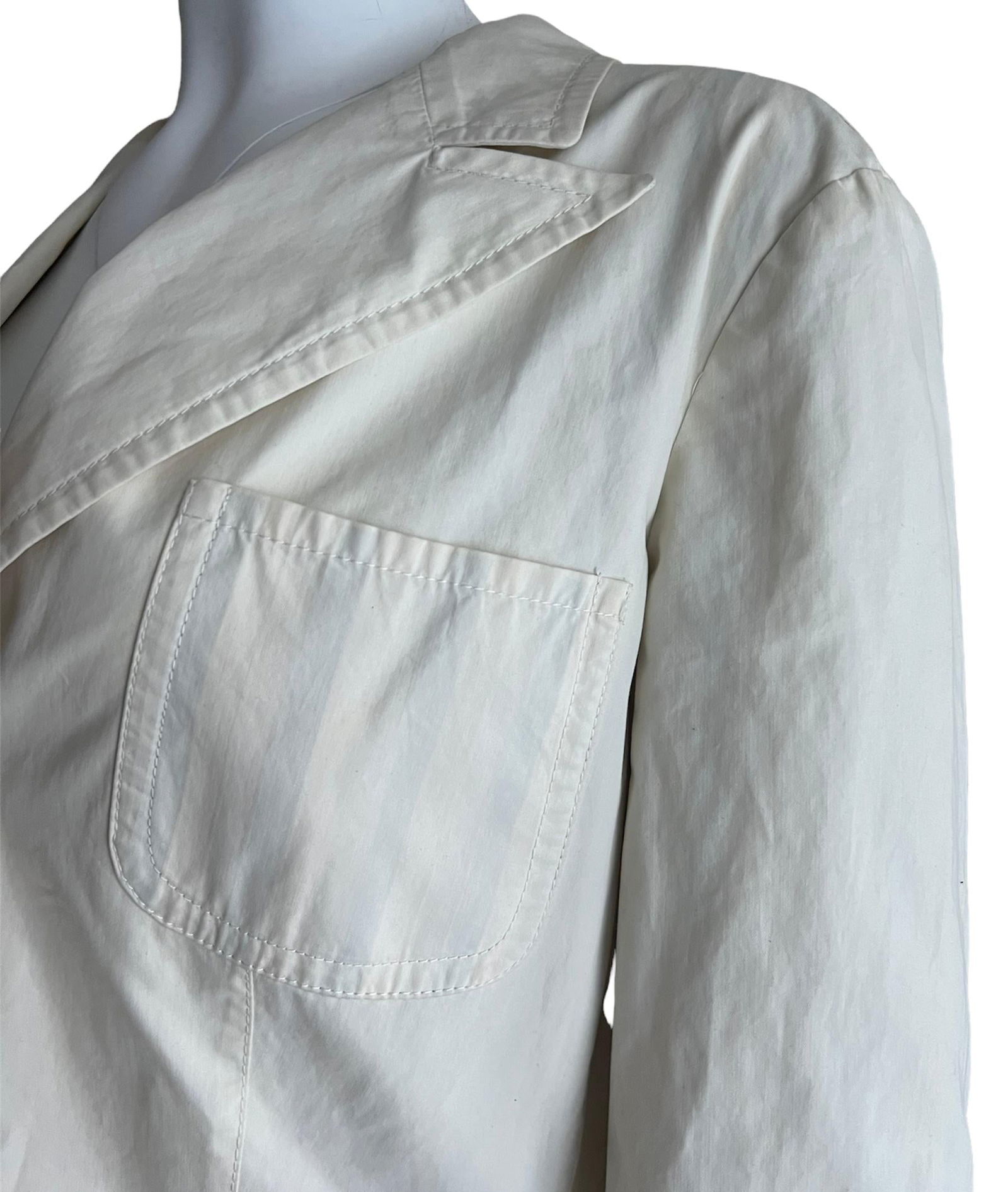 Giorgio Armani Cream Blazer Jacket - 2