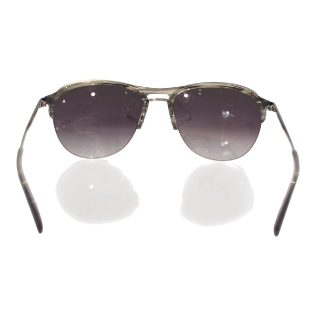 Barton Perreira HEIST Pewter / Gray Mirror Sunglasses Unisex Aviator Sunglasses - 3
