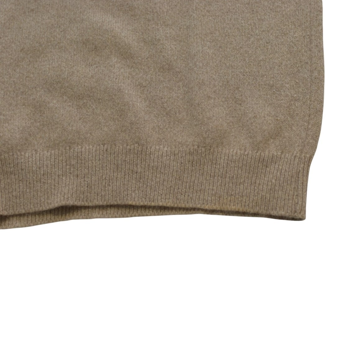 CHANEL Boutique Vintage Short Sleeve Knit Sweater Beige/Brown CC Button Size S - 6