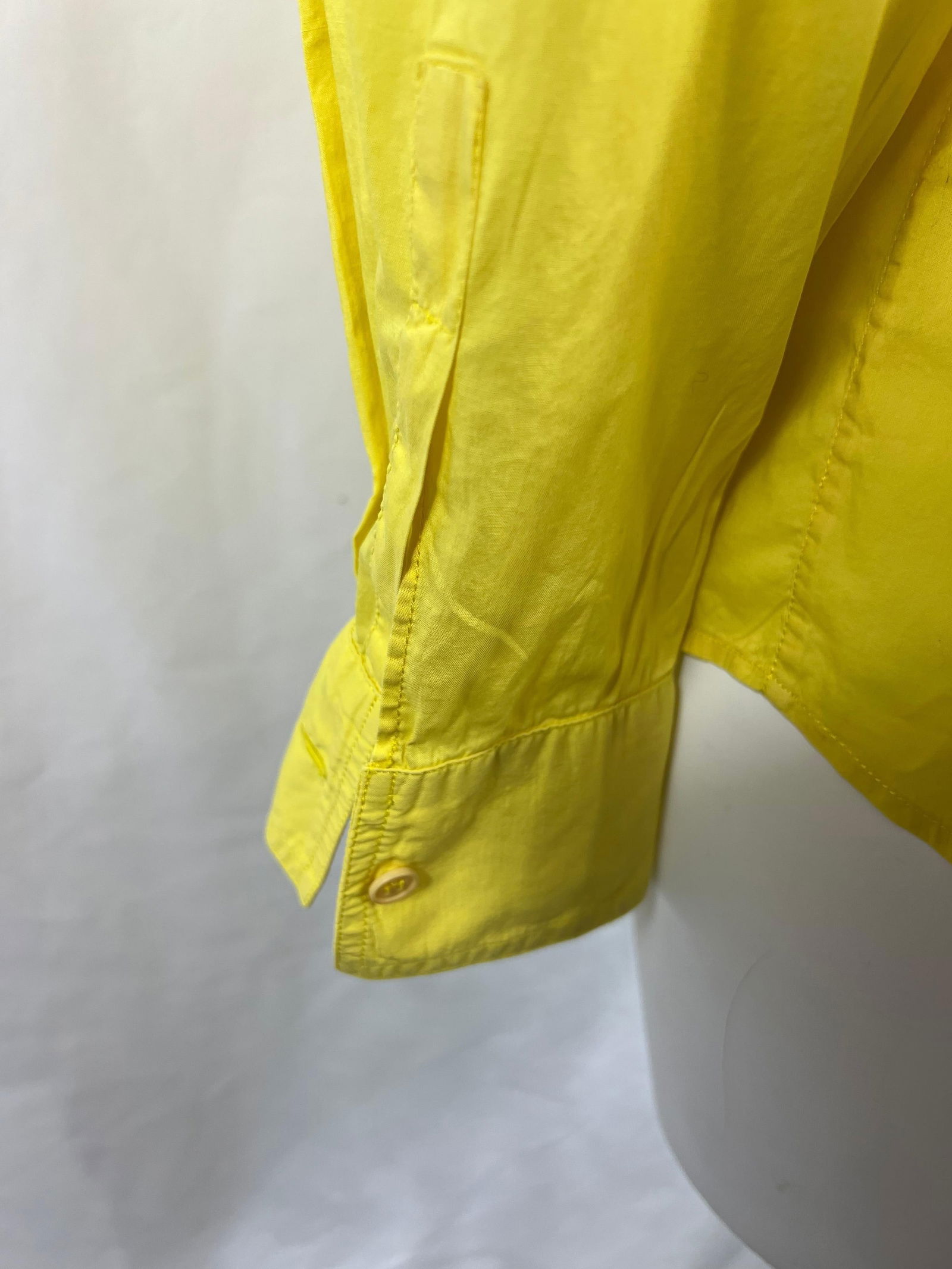 Istante Yellow Button Down Shirt, Size 50 - 12