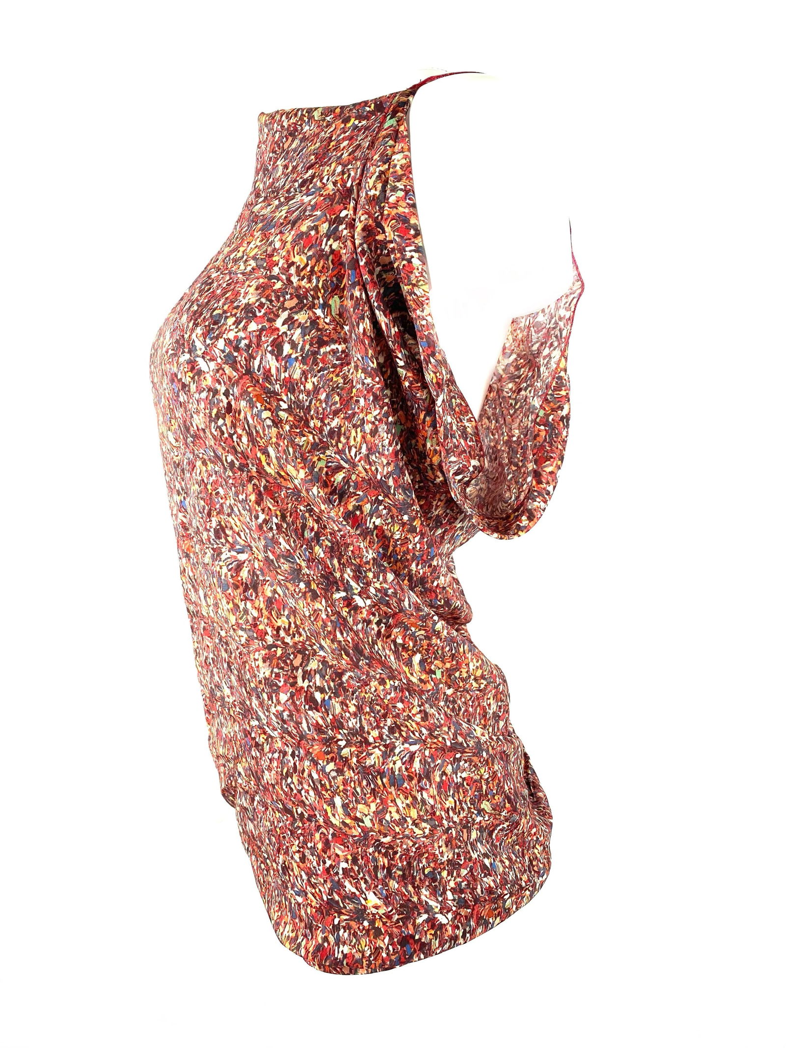 Bottega Veneta Multicolored Short Sleeves Blouse Top, Size 38 - 11