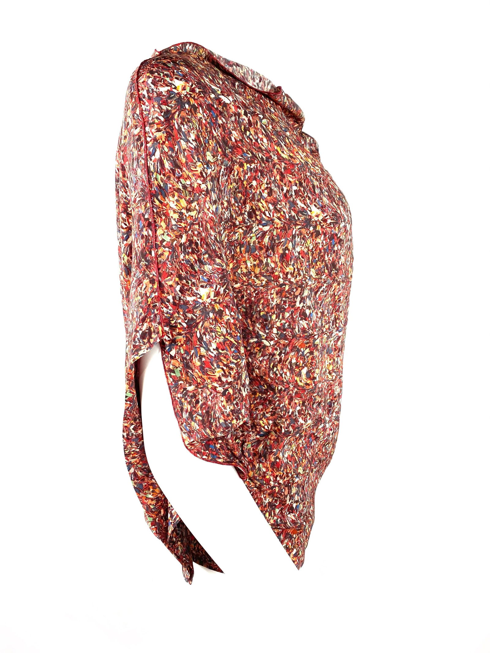 Bottega Veneta Multicolored Short Sleeves Blouse Top, Size 38 - 18