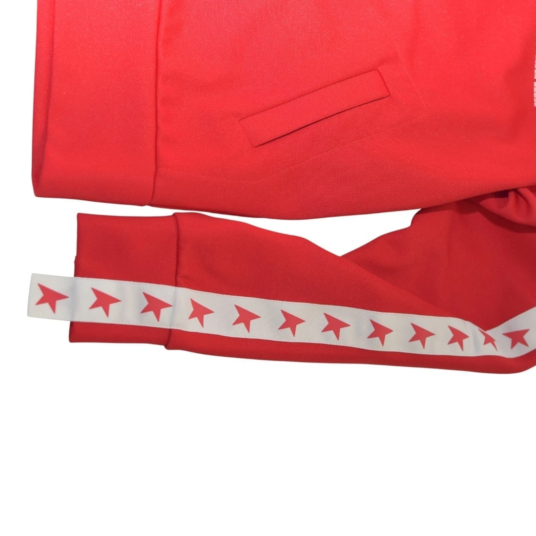 Golden Goose STAR Women's Red Tracksuit Set zip-up jacket & cropped pants Size S - 11