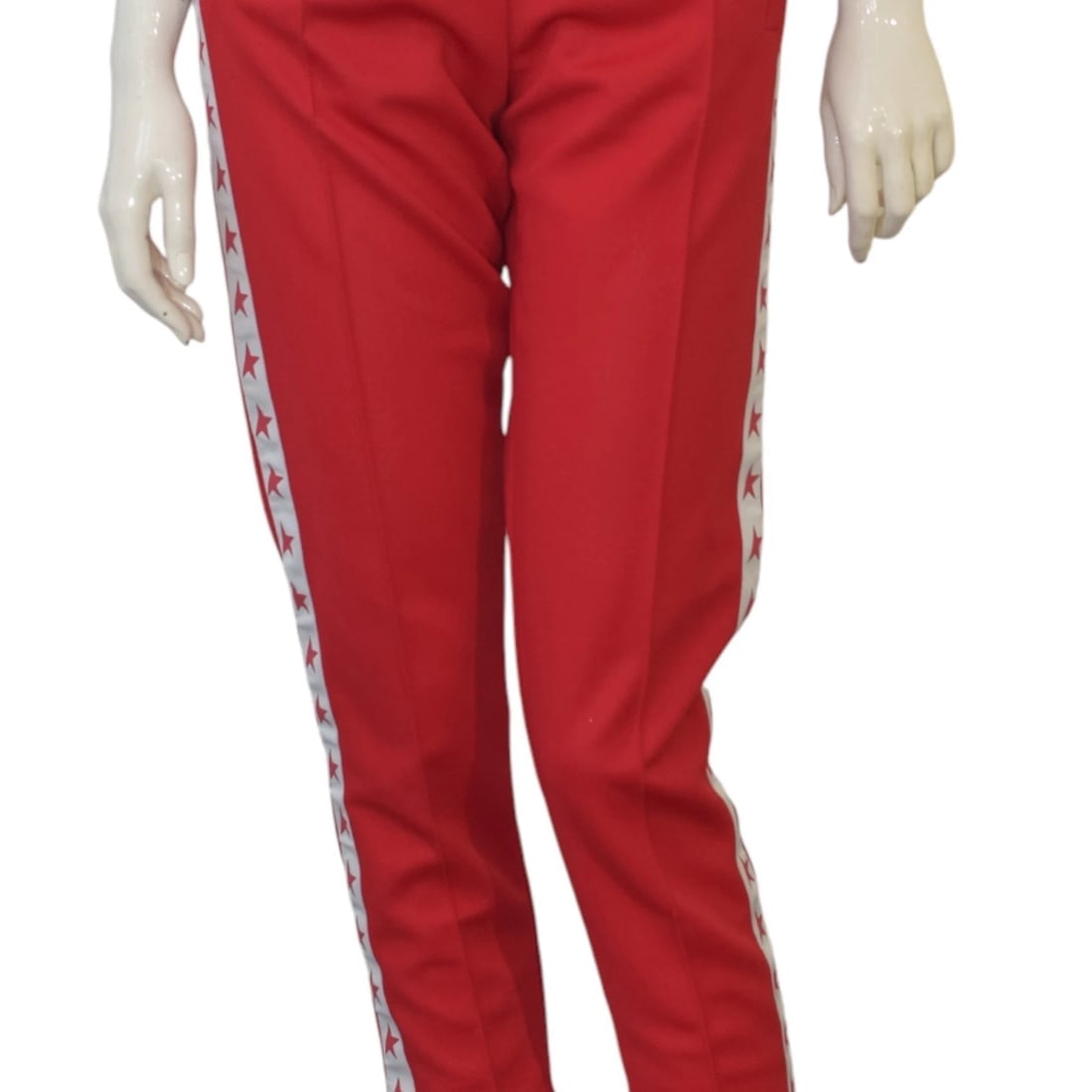 Golden Goose STAR Women's Red Tracksuit Set zip-up jacket & cropped pants Size S - 12
