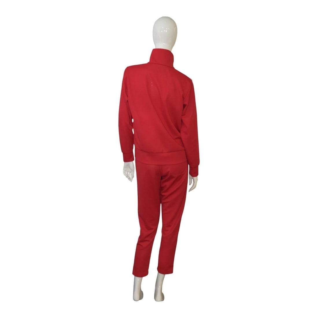 Golden Goose STAR Women's Red Tracksuit Set zip-up jacket & cropped pants Size S - 2