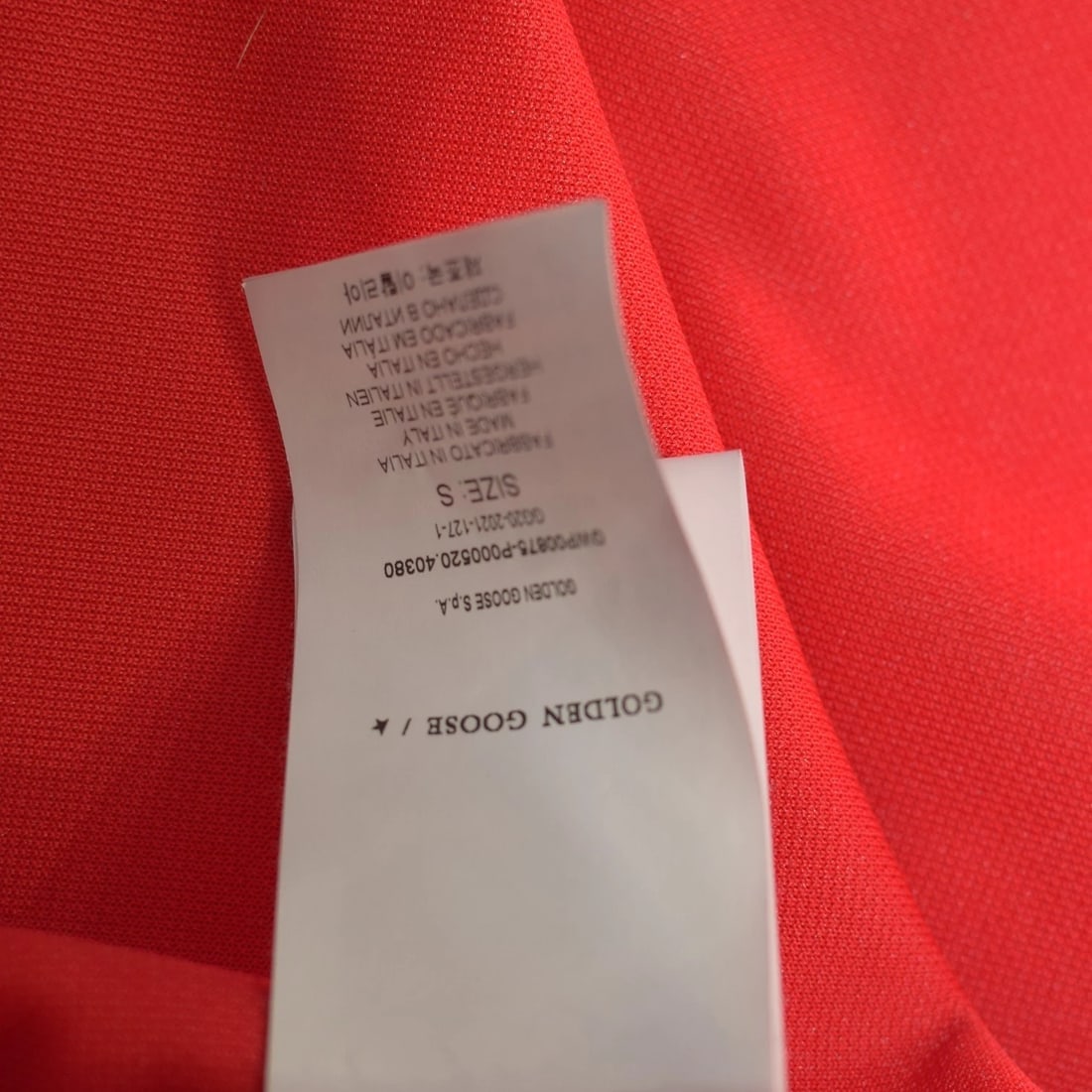 Golden Goose STAR Women's Red Tracksuit Set zip-up jacket & cropped pants Size S - 7