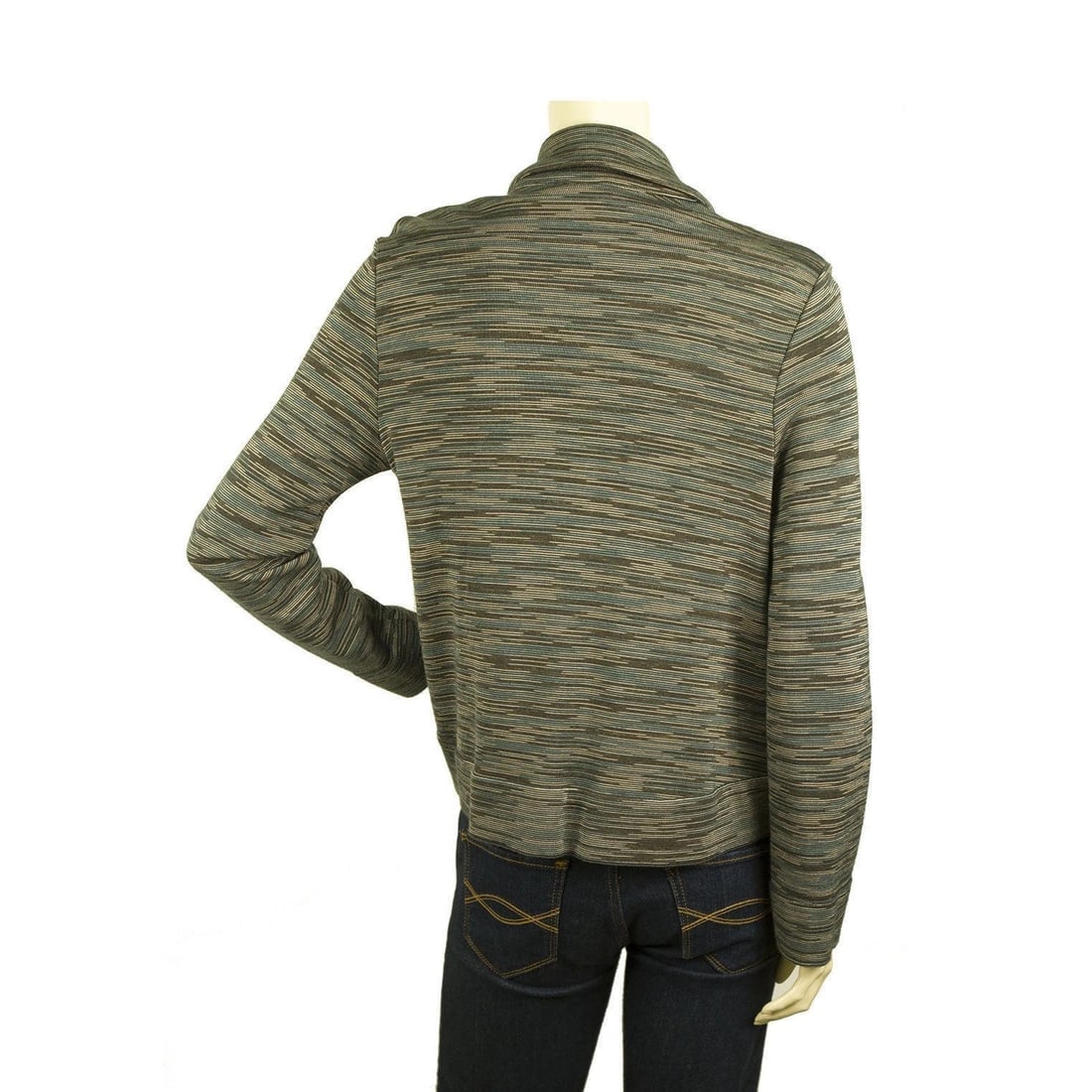 MISSONI Gray Hues Woolen Snap Button front Jacket Cardigan Cardi size IT 44 - 2