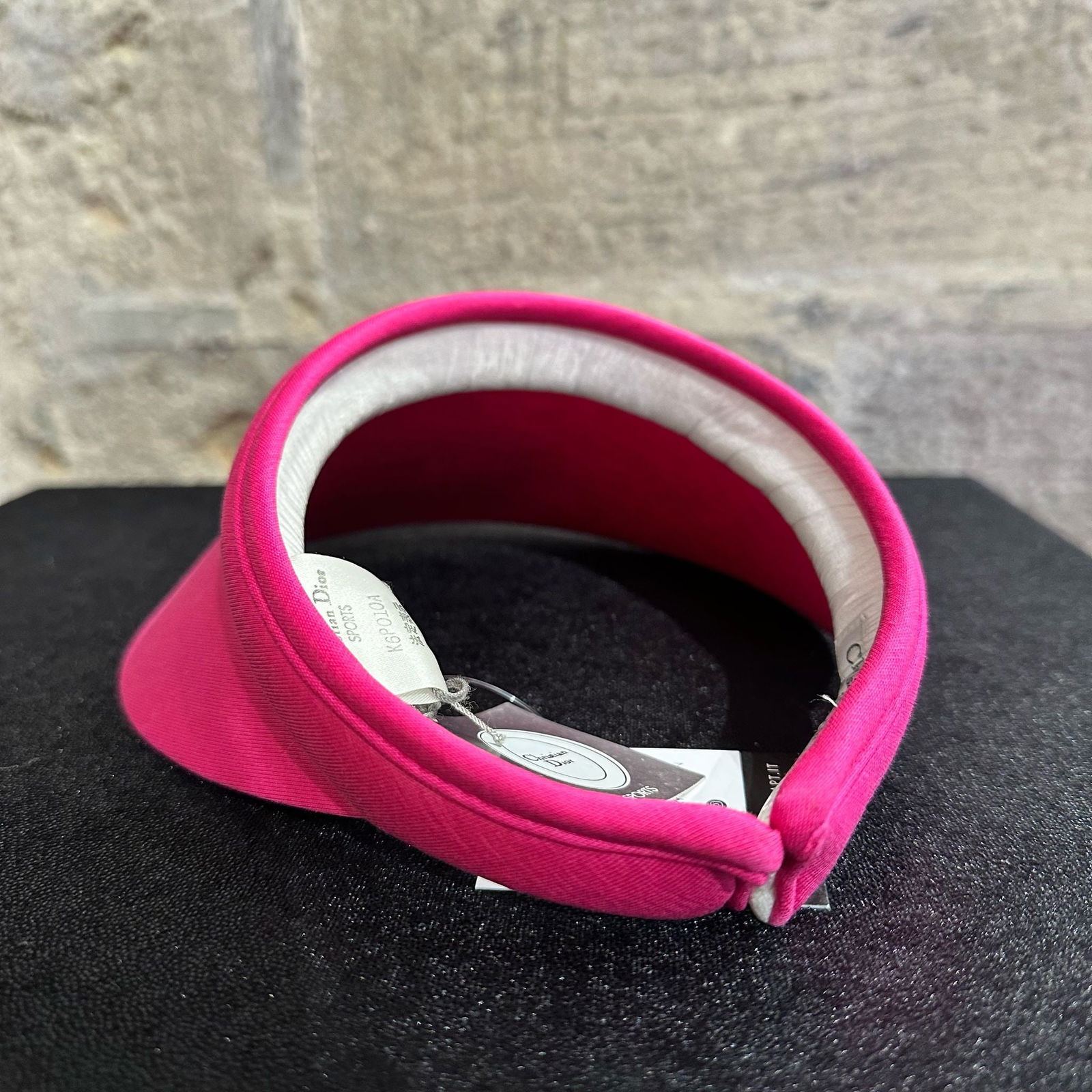 CHRISTIAN DIOR SPORT Vintage visor in fuchsia cotton - 3