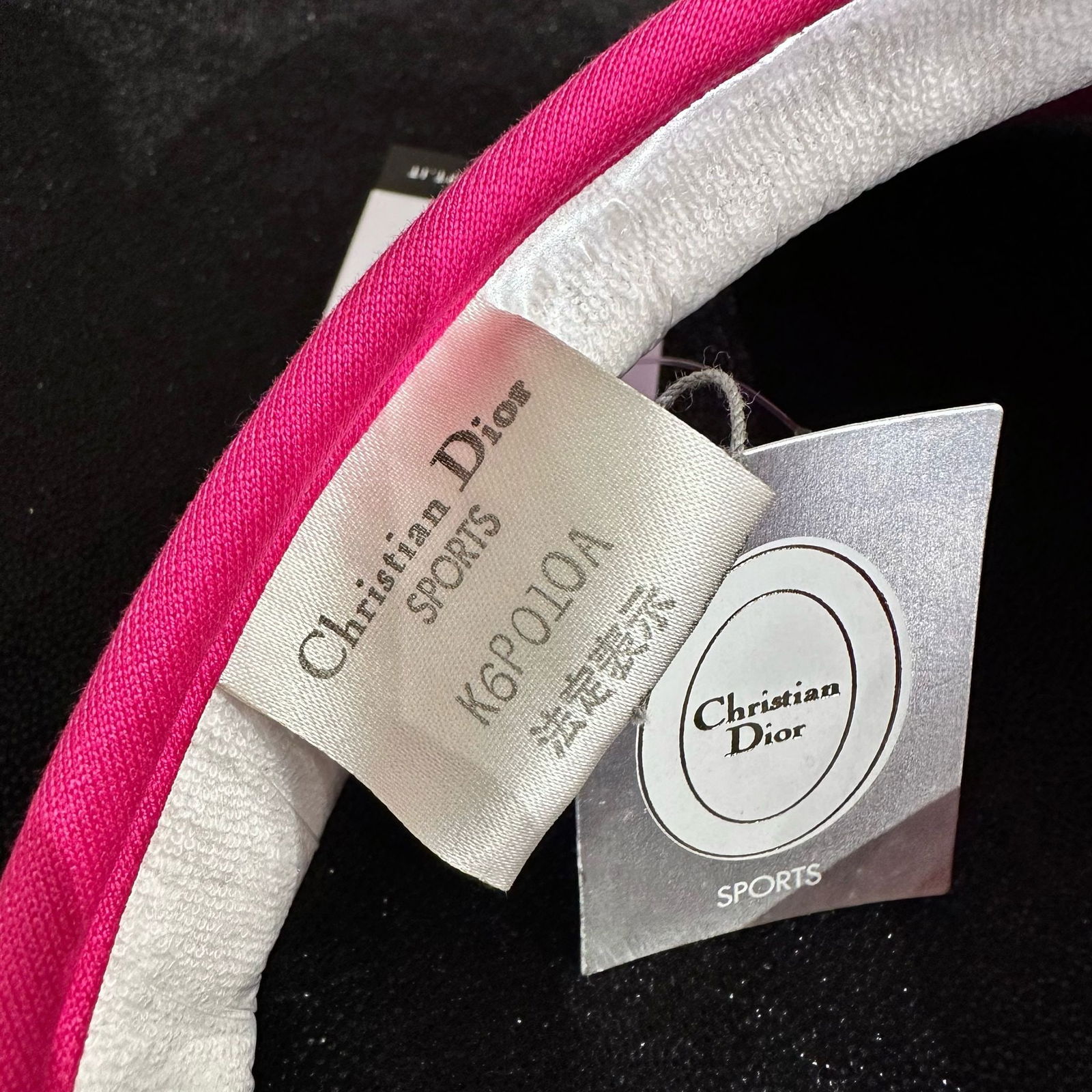 CHRISTIAN DIOR SPORT Vintage visor in fuchsia cotton - 6