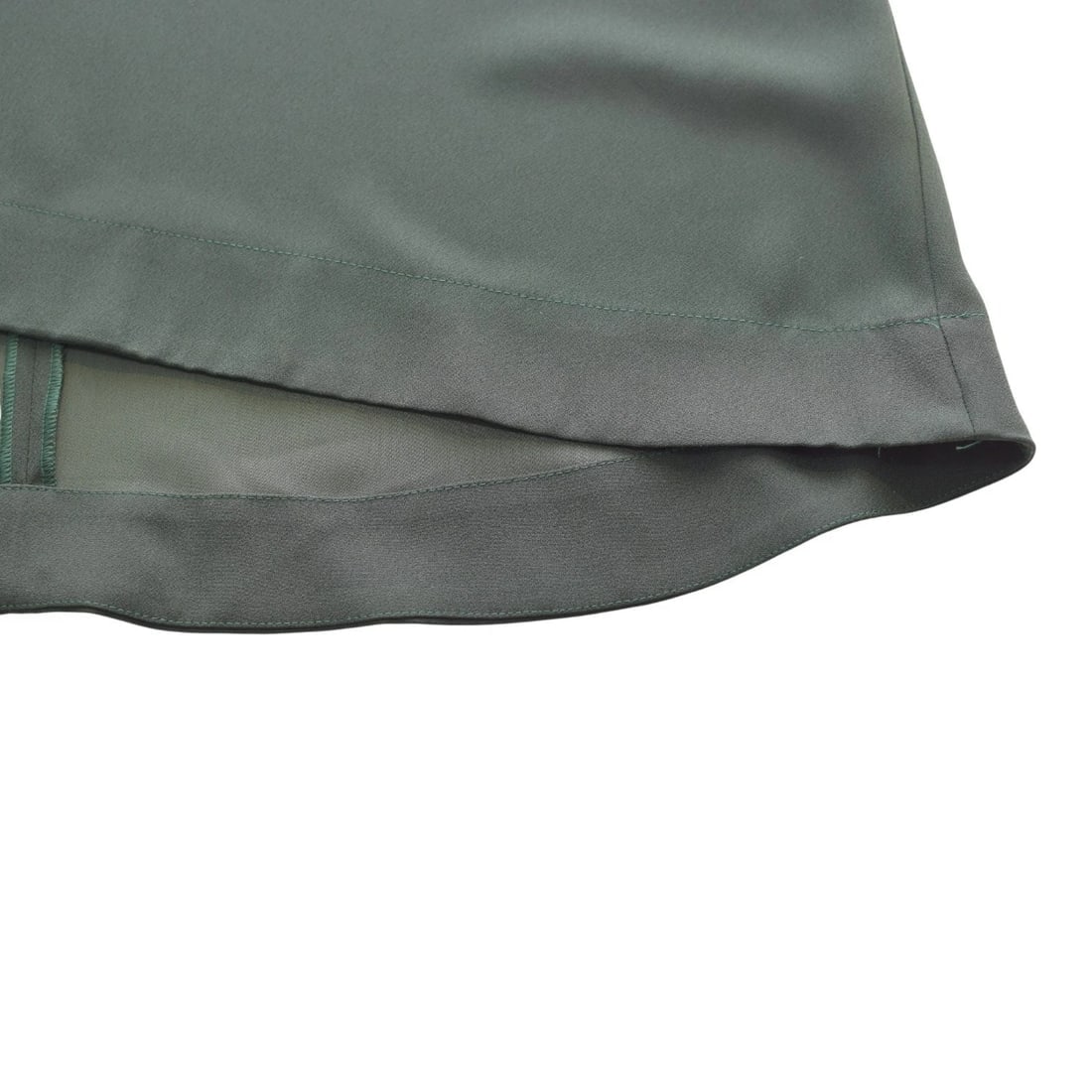 Wildwood Green Blouson-Sleeve Blouse – Minimalist Flowing Design – Size M - 6