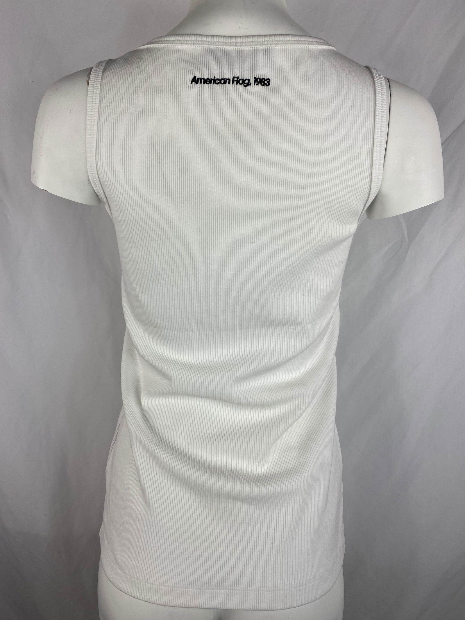 Calvin Klein Andy Warhol White Tank Top, Size Small - 9