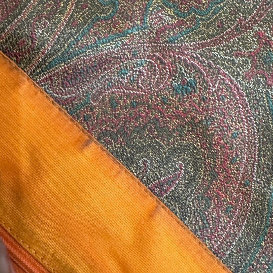 ETRO Paisley Fabric Messenger Bag with Adjustable Shoulder Strap - 16