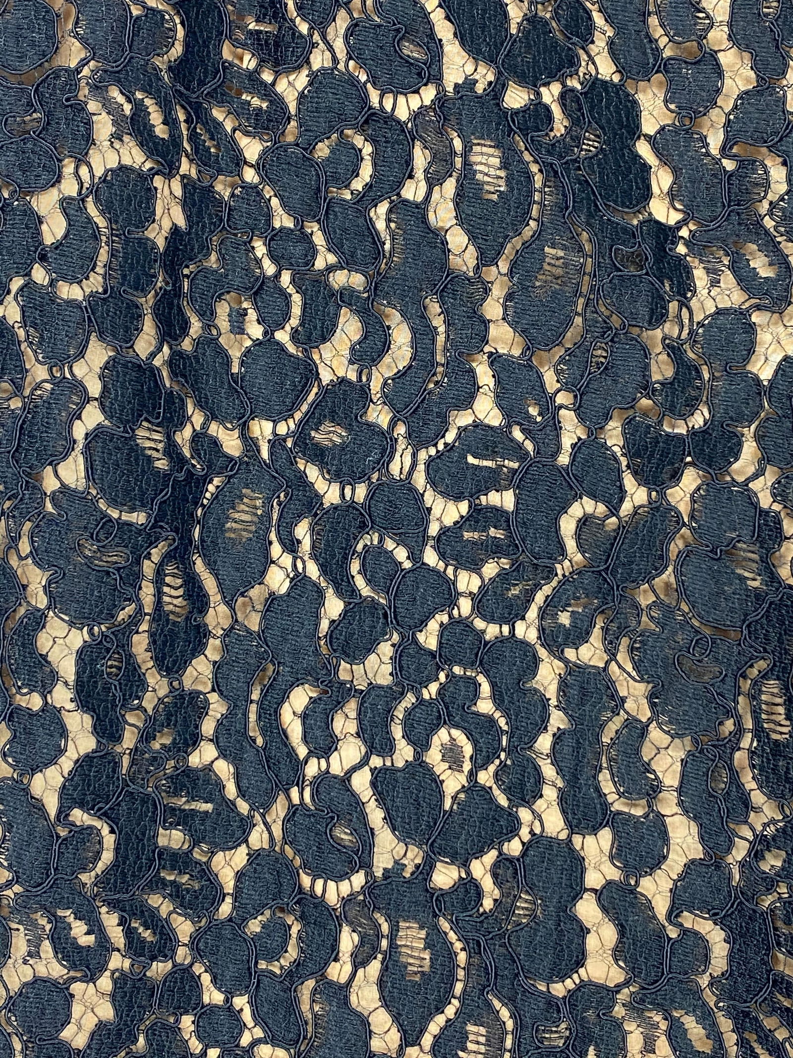 Michael Kors Collection Black and Beige Lace Skinny Pants Size 4 - 4