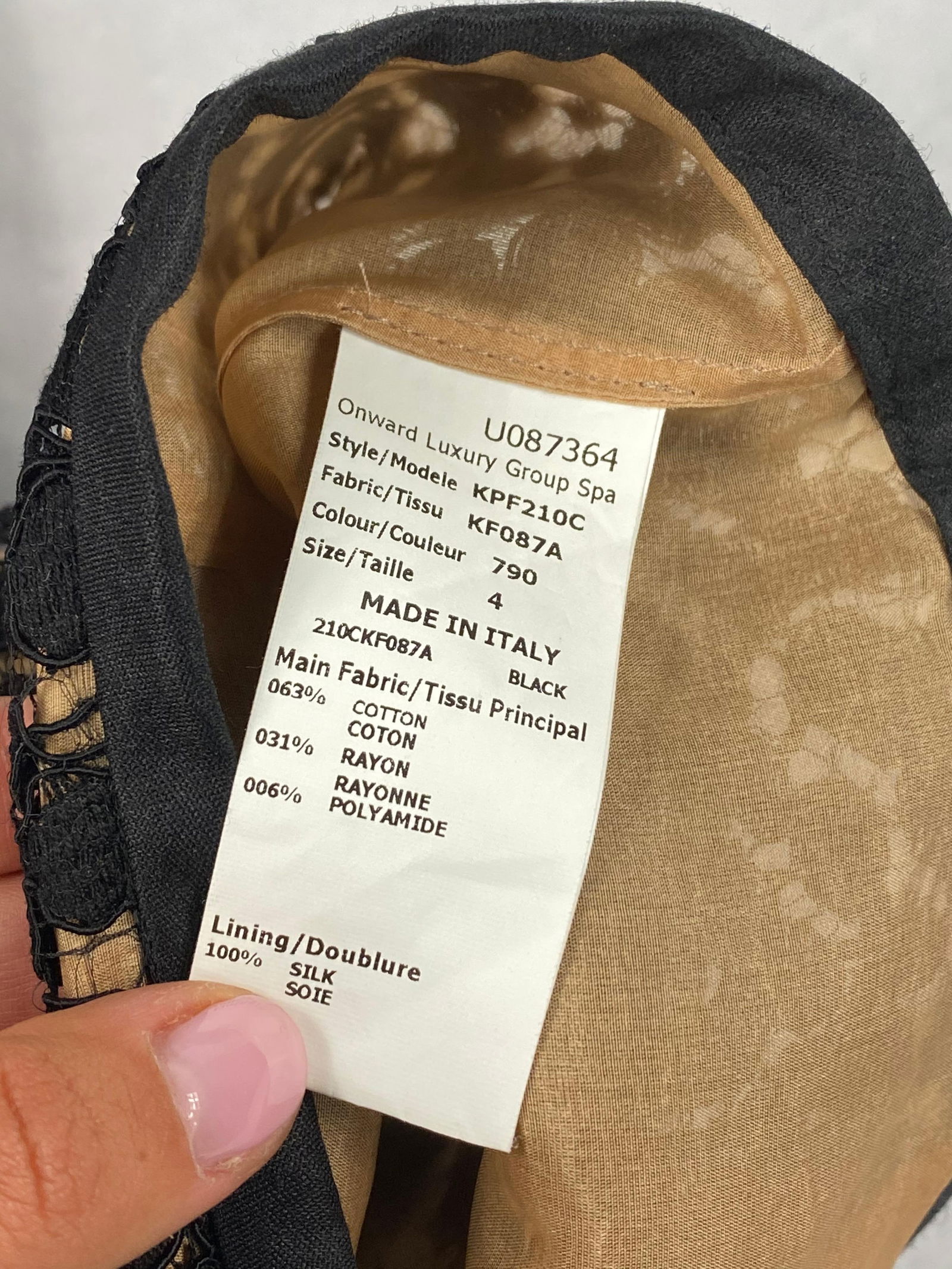 Michael Kors Collection Black and Beige Lace Skinny Pants Size 4 - 6