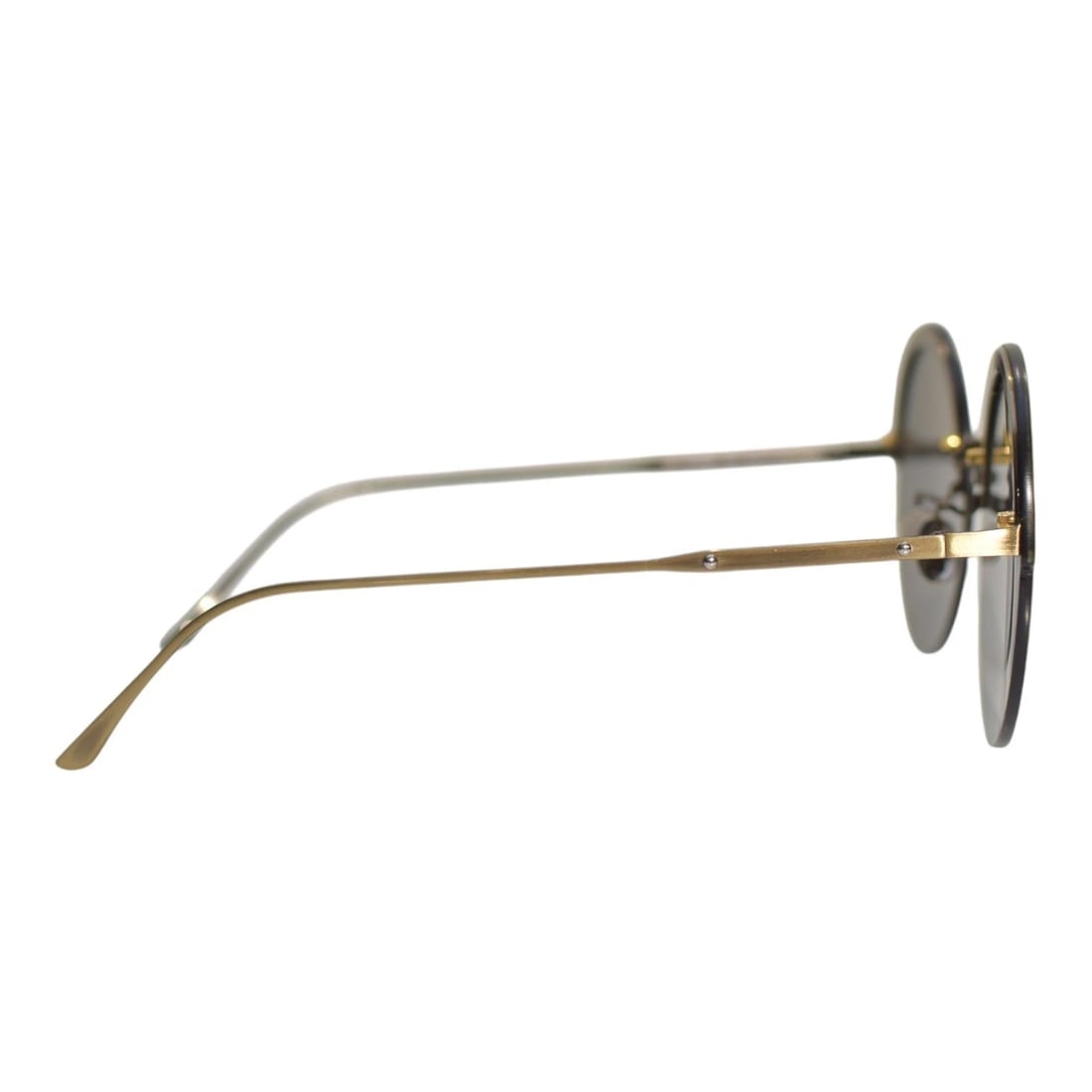 Bottega Veneta 0208S 003 60-18 Blue Metal & Leather Round Oversized Sunglasses - 5