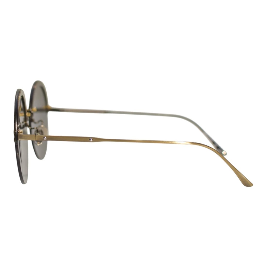 Bottega Veneta 0208S 003 60-18 Blue Metal & Leather Round Oversized Sunglasses - 7