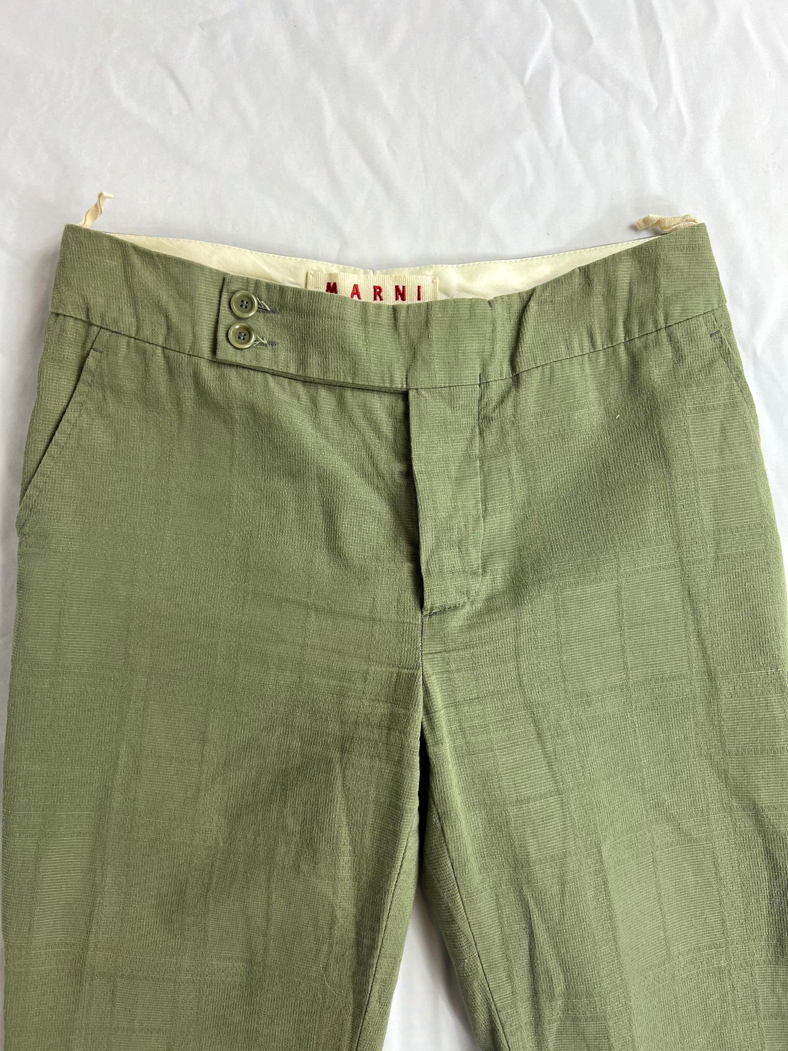 Marni Green Capri Pants, Size 40 - 9