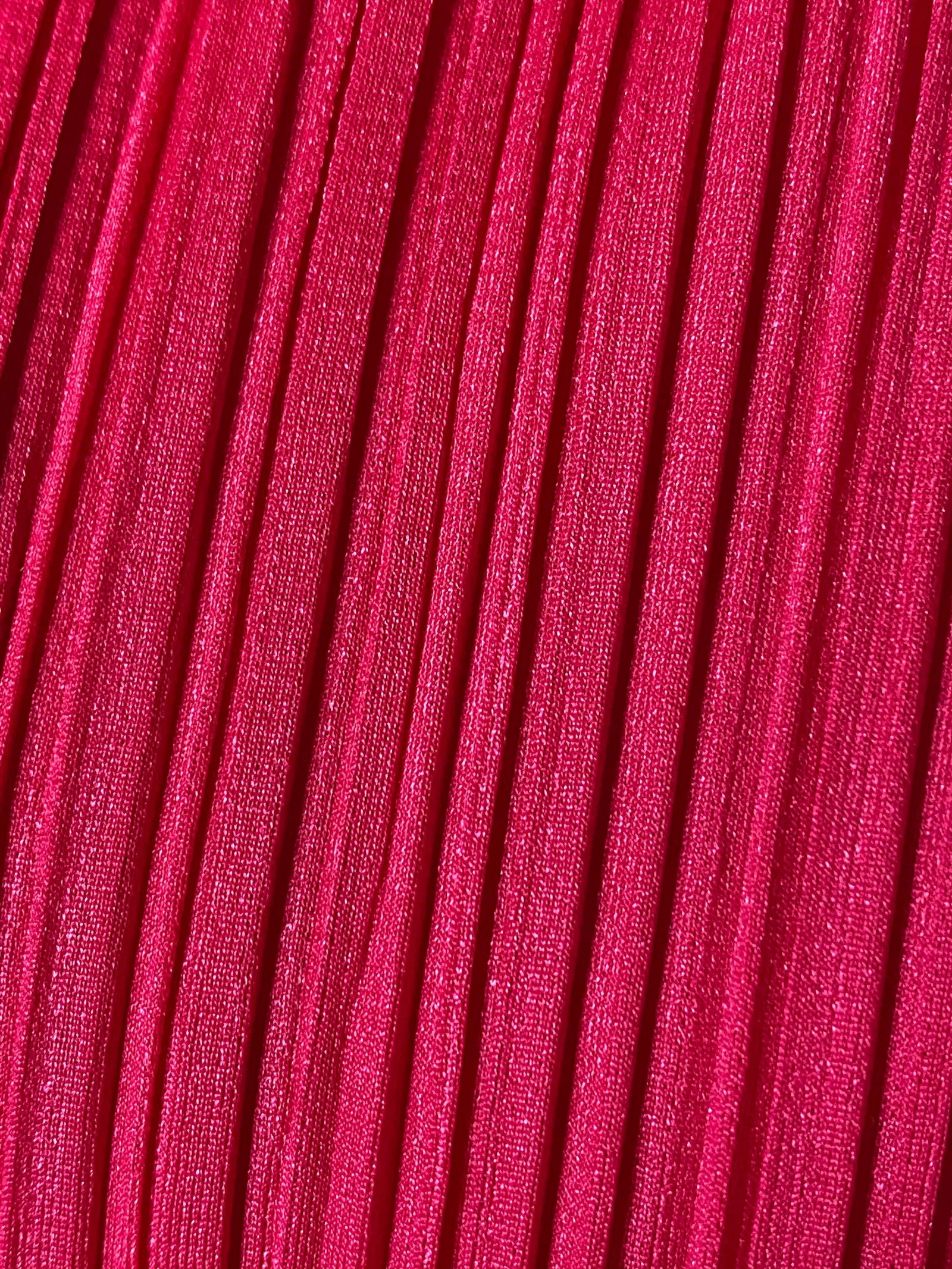 Pleats Please Pink Plated Pants, Size 5 - 13