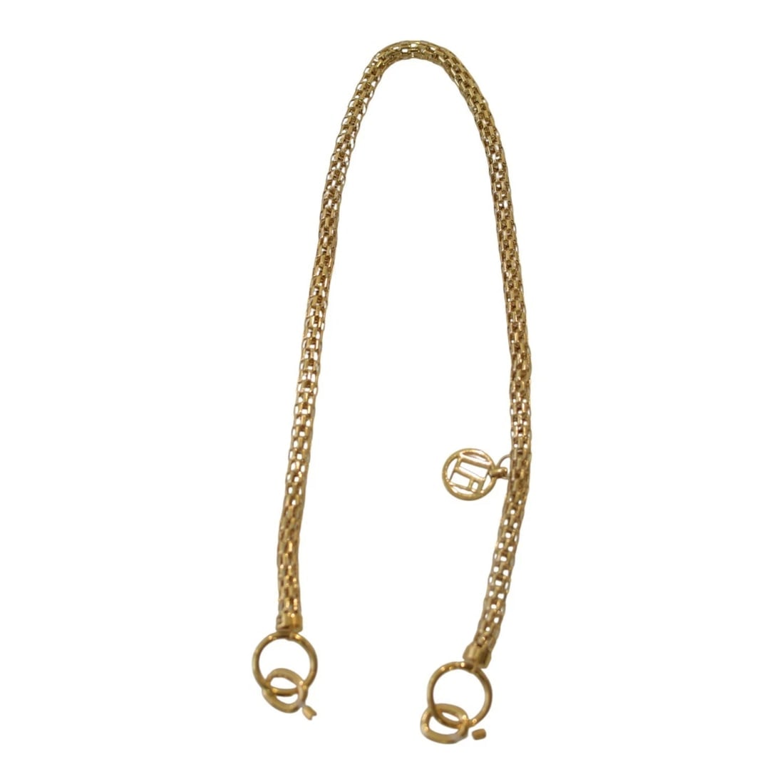 Linda Farrow 22 carat gold plated glasses chain with LF logo charm: Title:Linda Farrow 22 carat gold plated glasses chain with LF logo charmDescription:Linda Farrow 22 carat gold plated glasses chain with LF logo charm Elevate your eyewear with this luxurious Linda