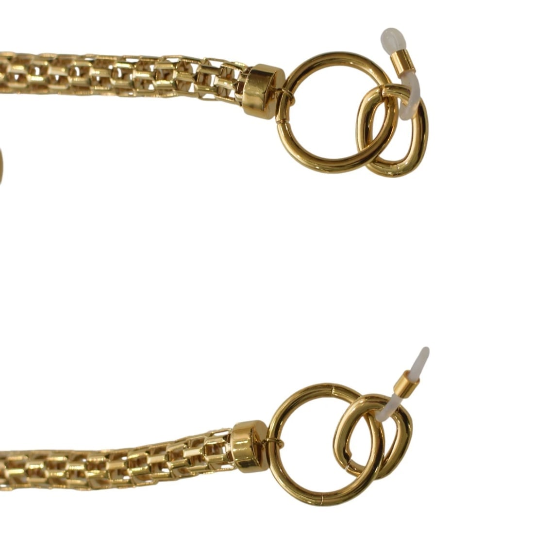 Linda Farrow 22 carat gold plated glasses chain with LF logo charm - 3