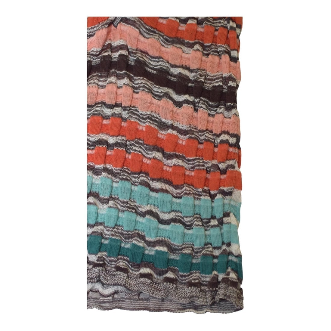 M Missoni Multicolor Patterned Knit Sleeveless Blouse Collared Polo Top size M - 8