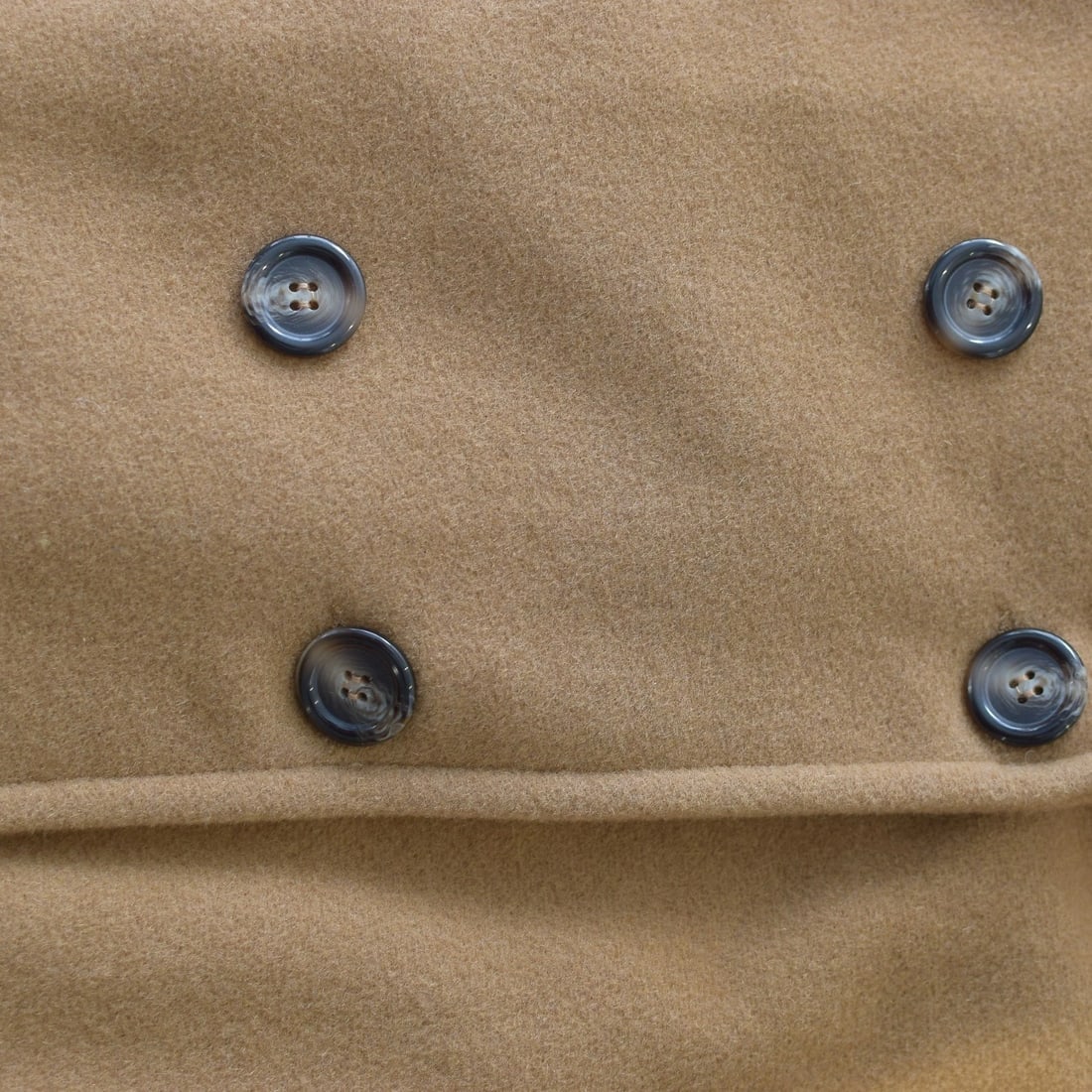 Les Copains Blue Women’s Camel Wool Peacoat Jacklet– Size 44 – Made in Italy - 7