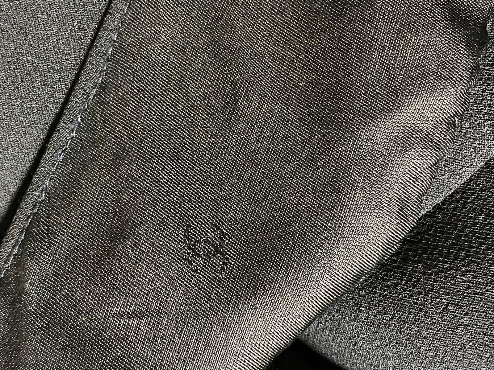 Chanel Navy Silk Midi Skirt Size 42 - 4