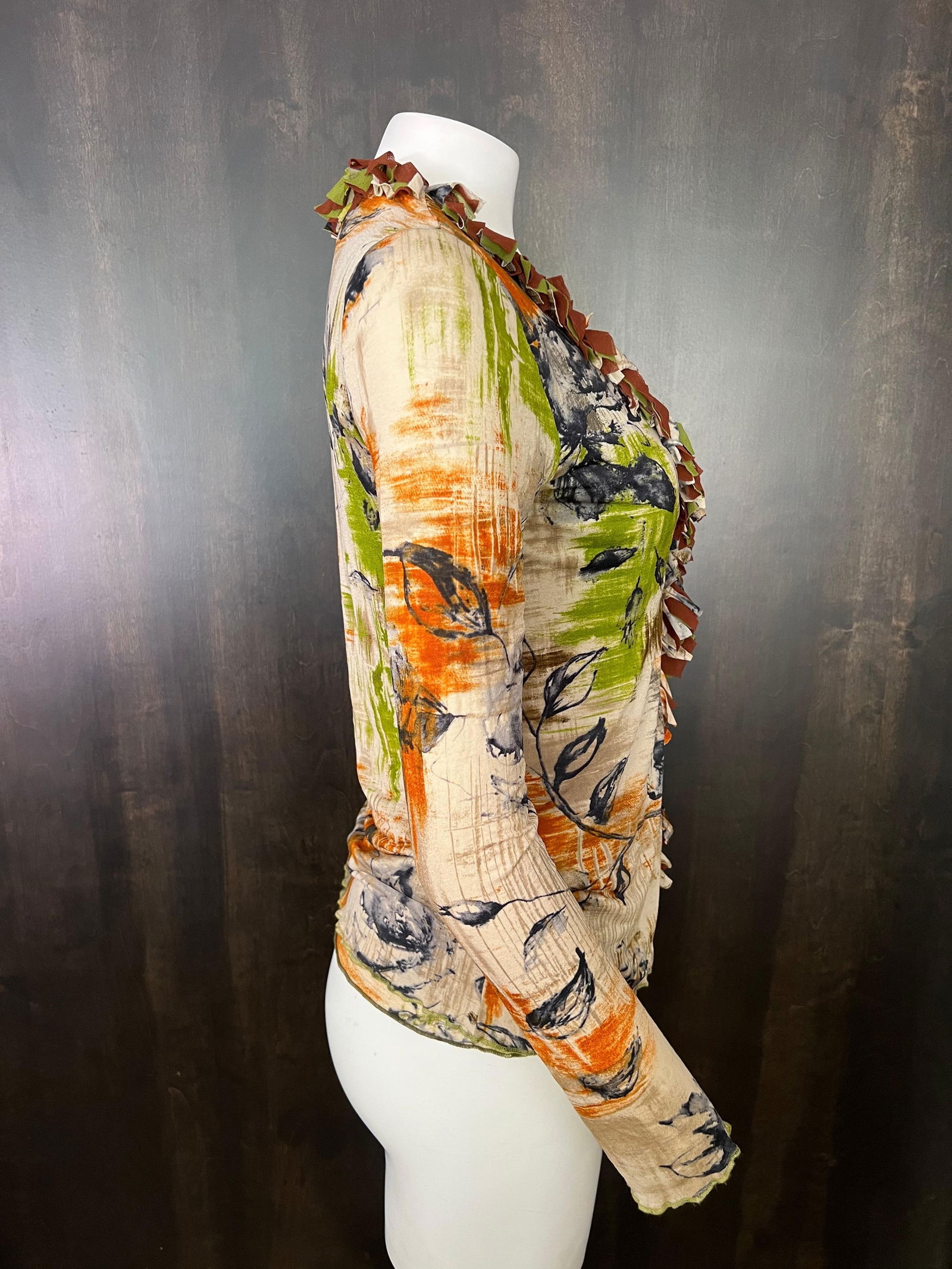 Fuzzi Multicolored Cardigan and Top Set - 12