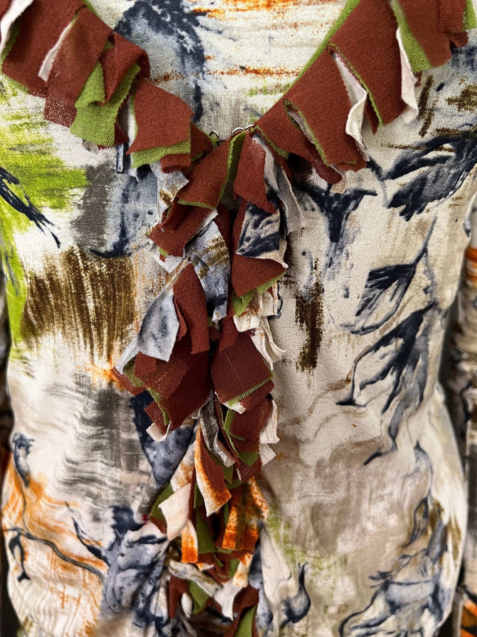 Fuzzi Multicolored Cardigan and Top Set - 8