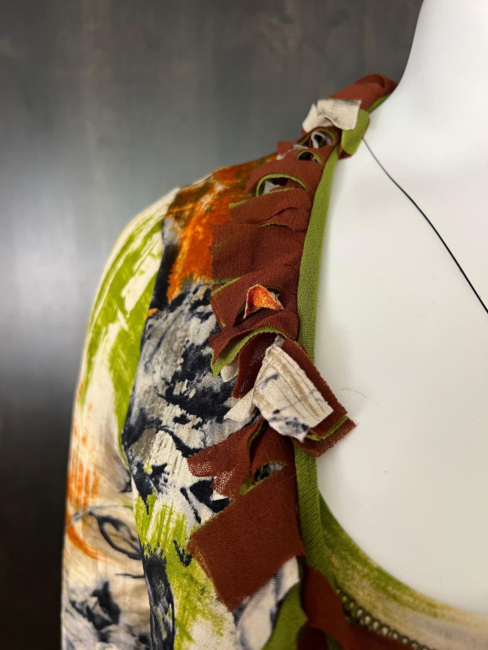 Fuzzi Multicolored Cardigan and Top Set - 9