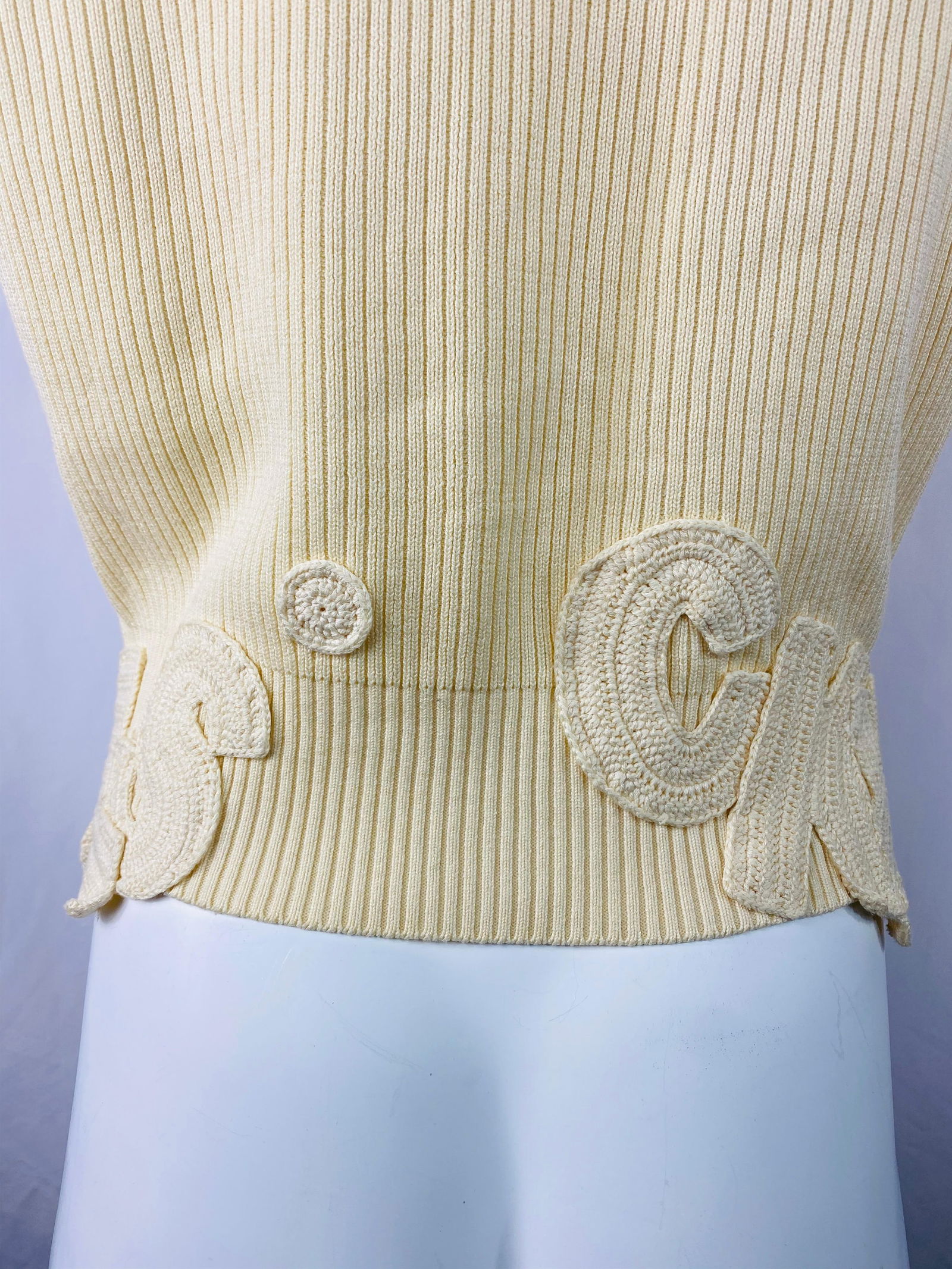 Matsuda Nicole Tokyo Ivory Knit Vest - 14